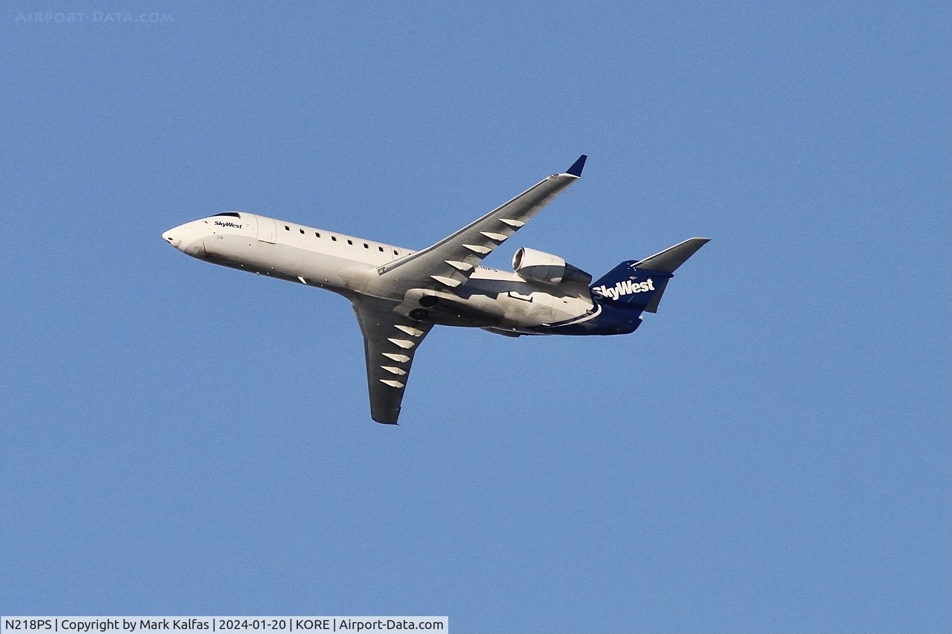 N218PS, 2003 Bombardier CRJ-200ER (CL-600-2B19) C/N 7885, CRJ2 SkyWest/United Express BOMBARDIER INC CL-600-2B19, N218PS SKW5082 ORD-CMX