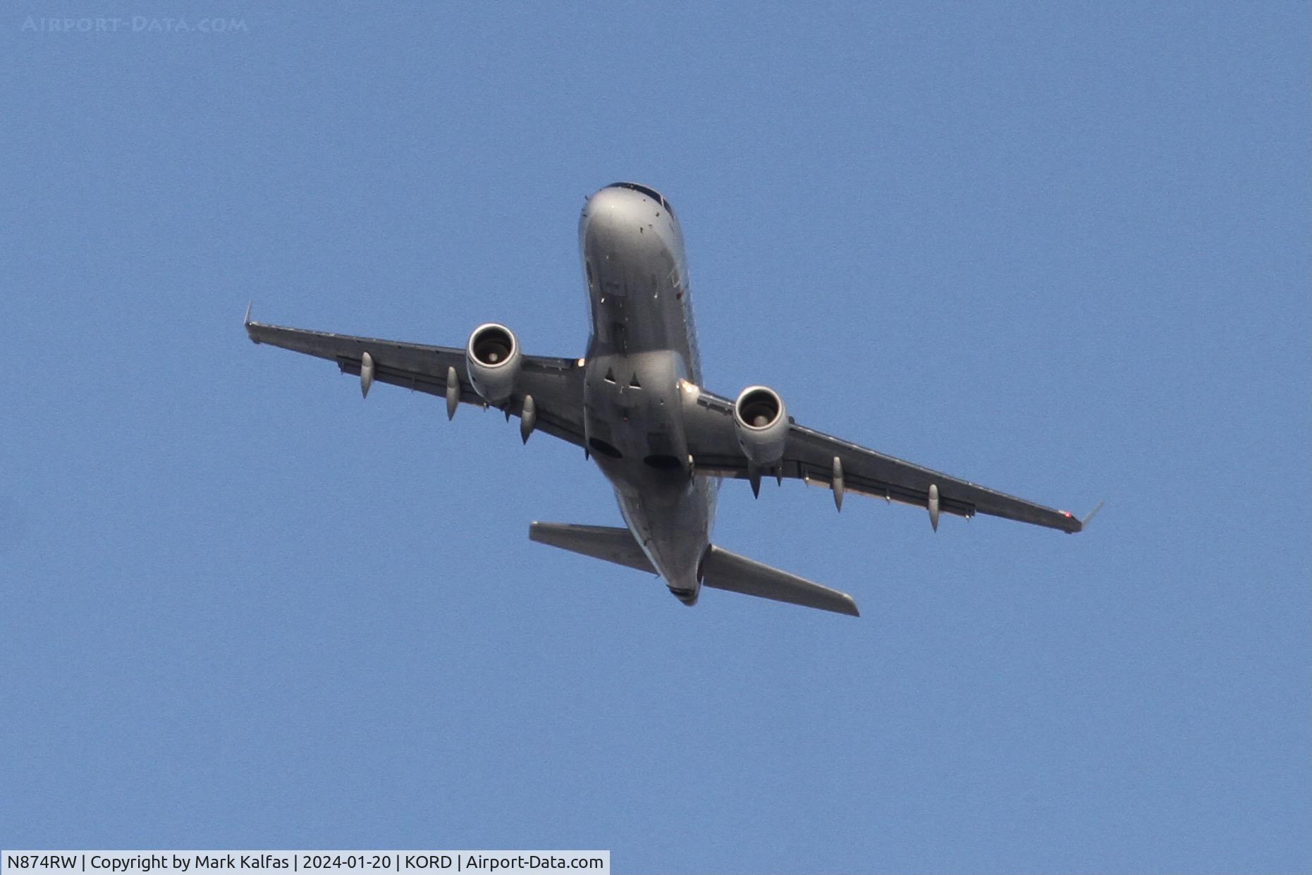 N874RW, 2006 Embraer 170SU (ERJ-170-100SU) C/N 17000148, E170 Envoy/ American Eagle EMBRAER ERJ 170-100 LR N874RW ENY3320  ORD-SPI
