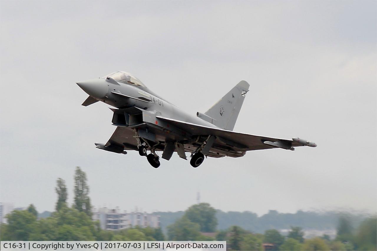 C16-31, Eurofighter EF-2000 Typhoon S C/N SS012, Eurofighter EF-2000 Typhoon S, Take off rwy 29, St Dizier-Robinson Air Base 113 (LFSI)