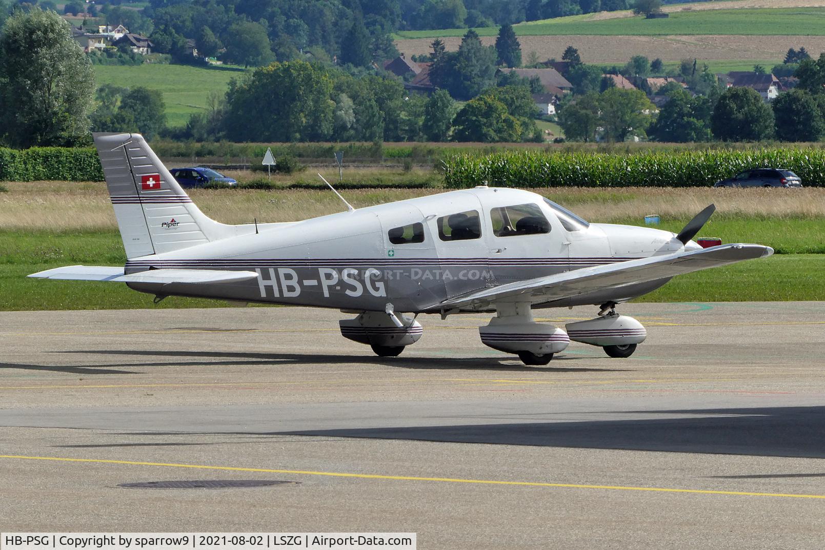 HB-PSG, 2001 Piper Pa-28-182 Archer III C/N 2843454, At Grenchen.