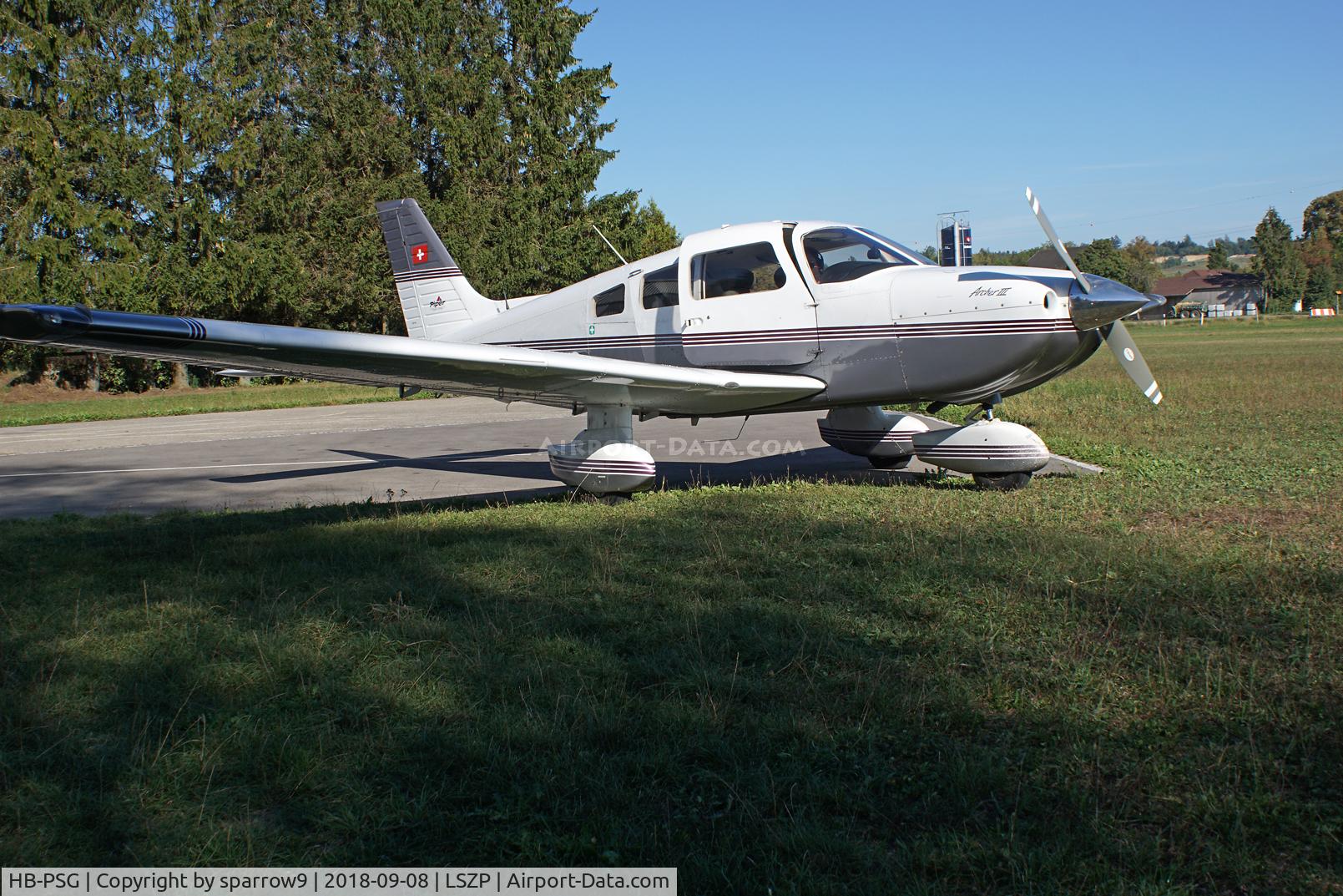 HB-PSG, 2001 Piper Pa-28-182 Archer III C/N 2843454, Back to Biel-Kappelen.