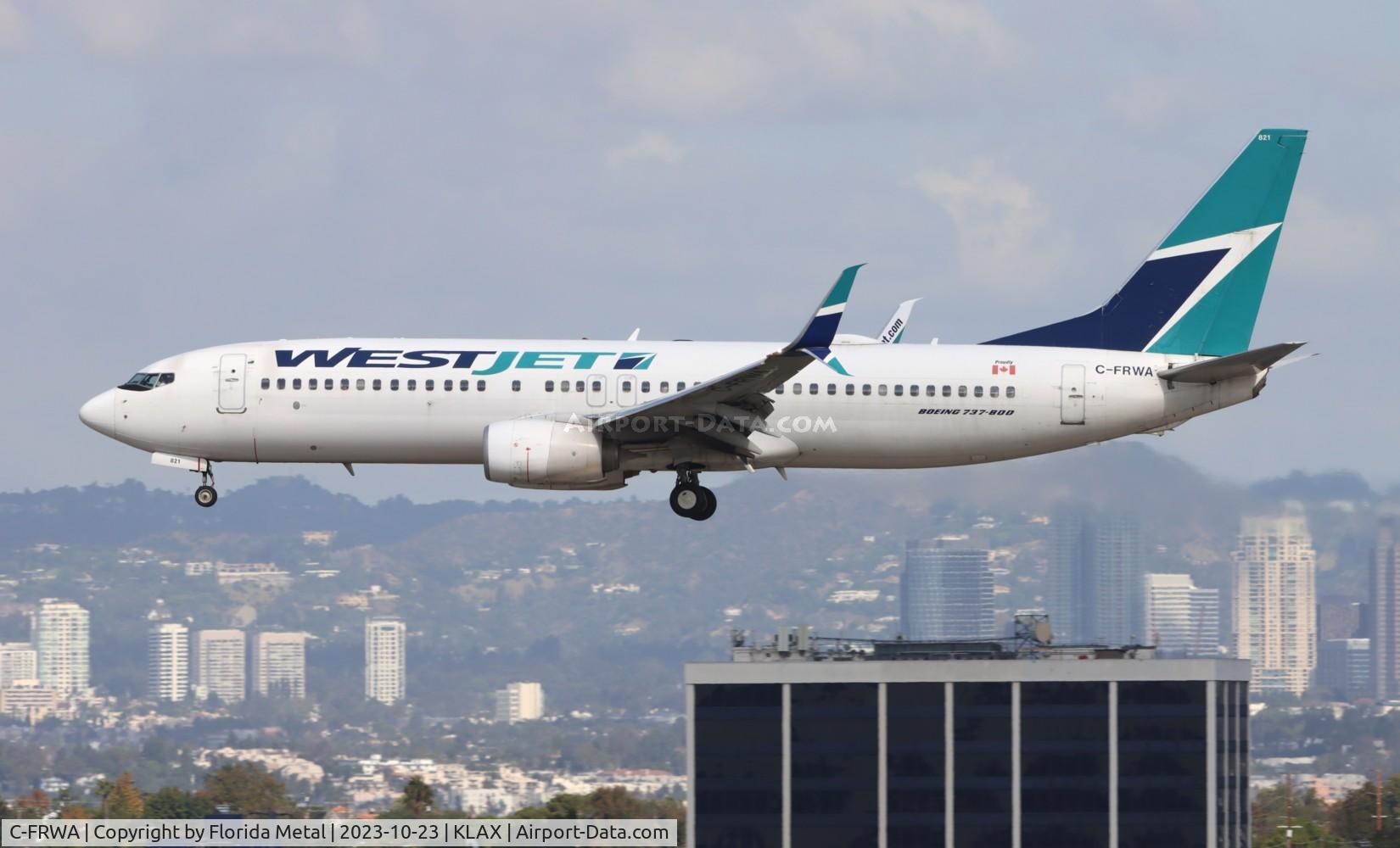 C-FRWA, 2012 Boeing 737-8CT C/N 39085, WJA 738 zx YVR-LAX