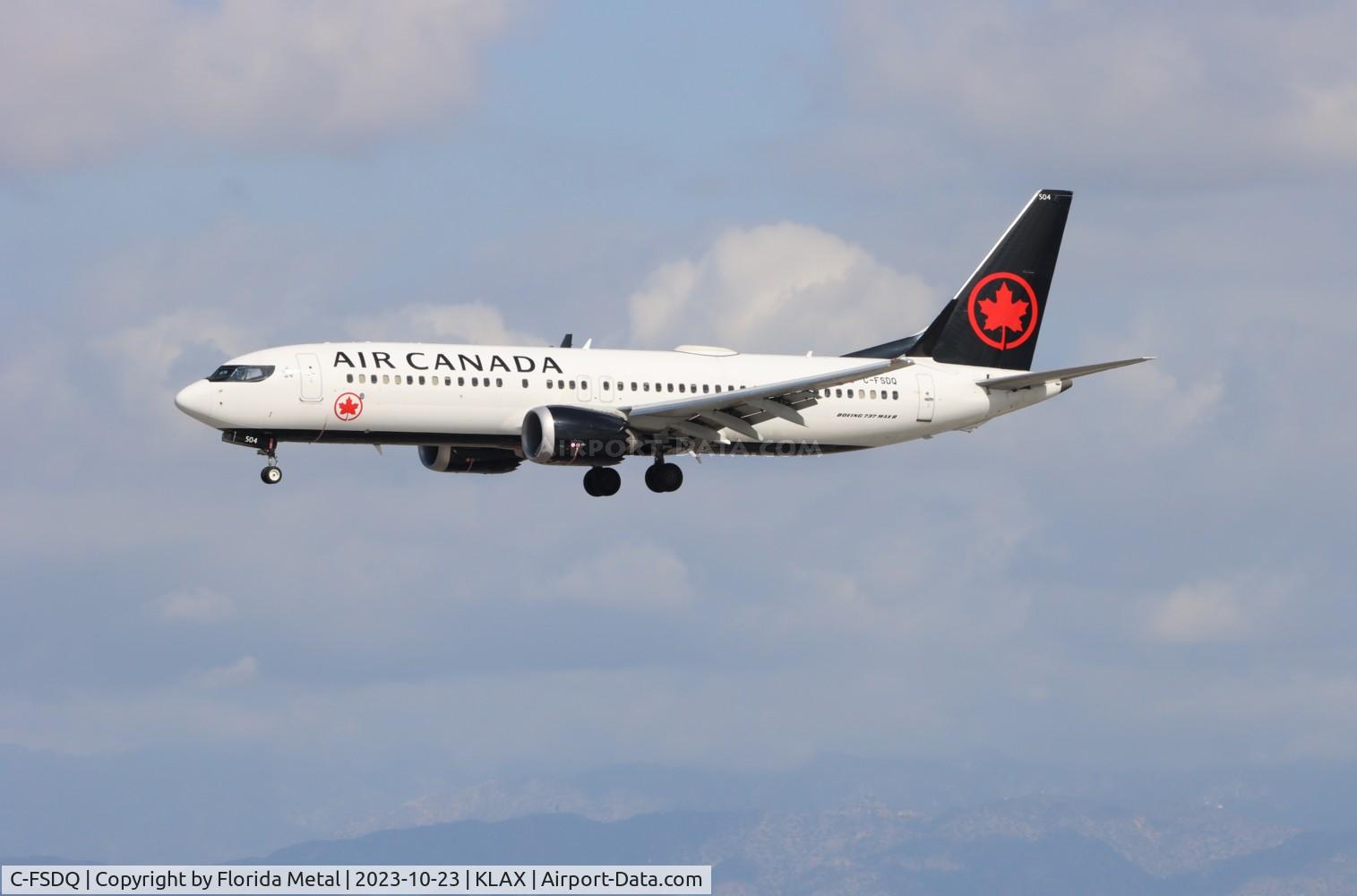 C-FSDQ, 2018 Boeing 737-8 MAX C/N 61209, ACA 737-8 zx YVR-LAX