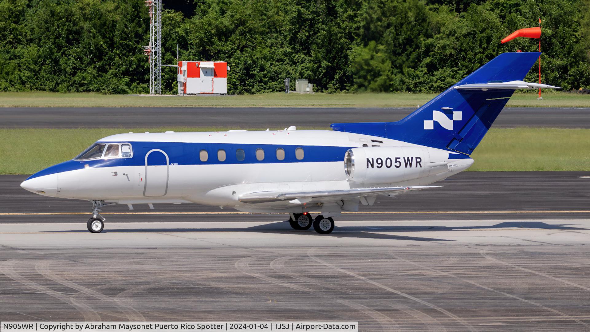 N905WR, Hawker 750 C/N HB-19, New on data base