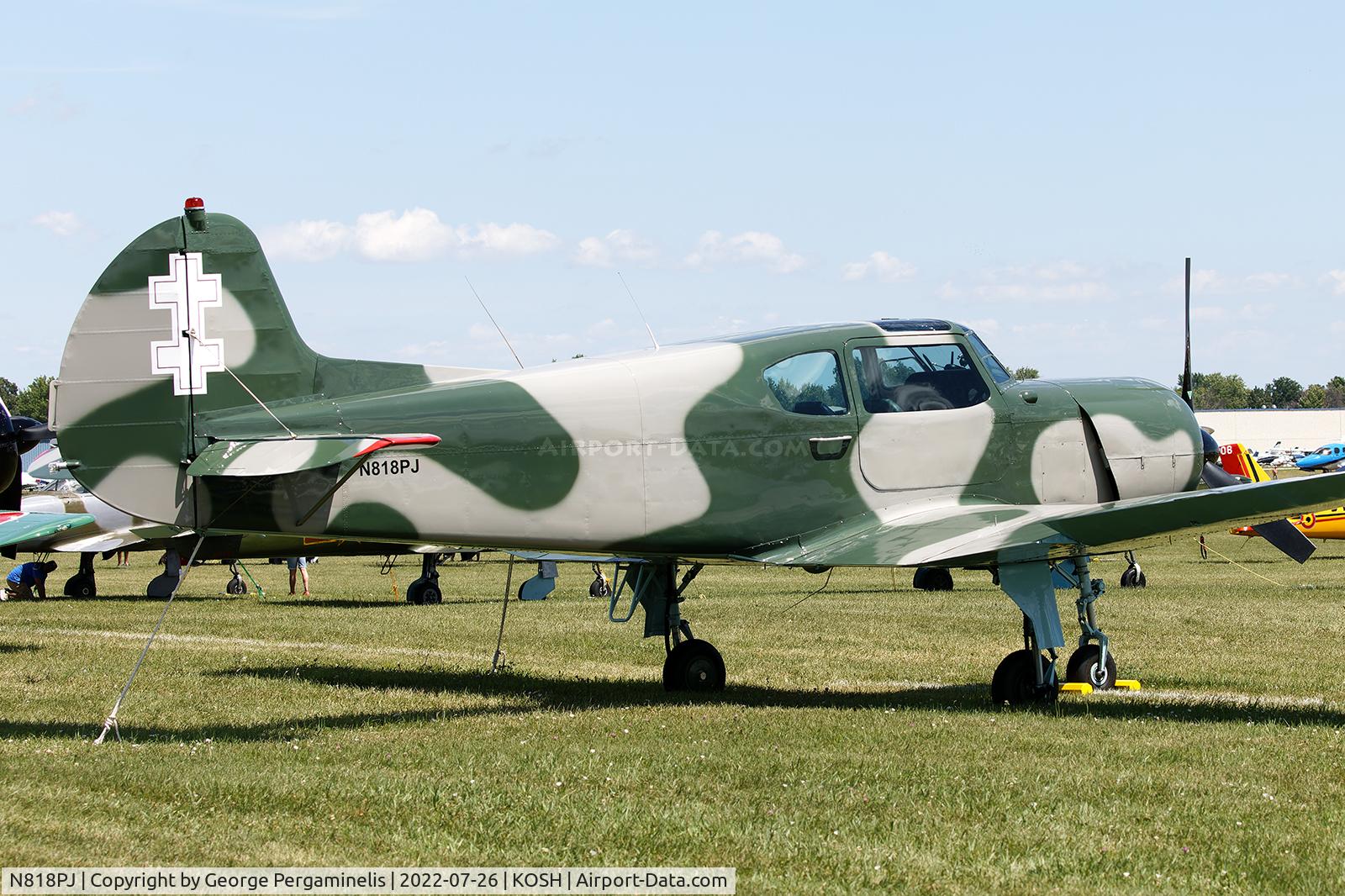 N818PJ, 1978 Yakovlev Yak-18T C/N 22202021, Oshkosh 2022.