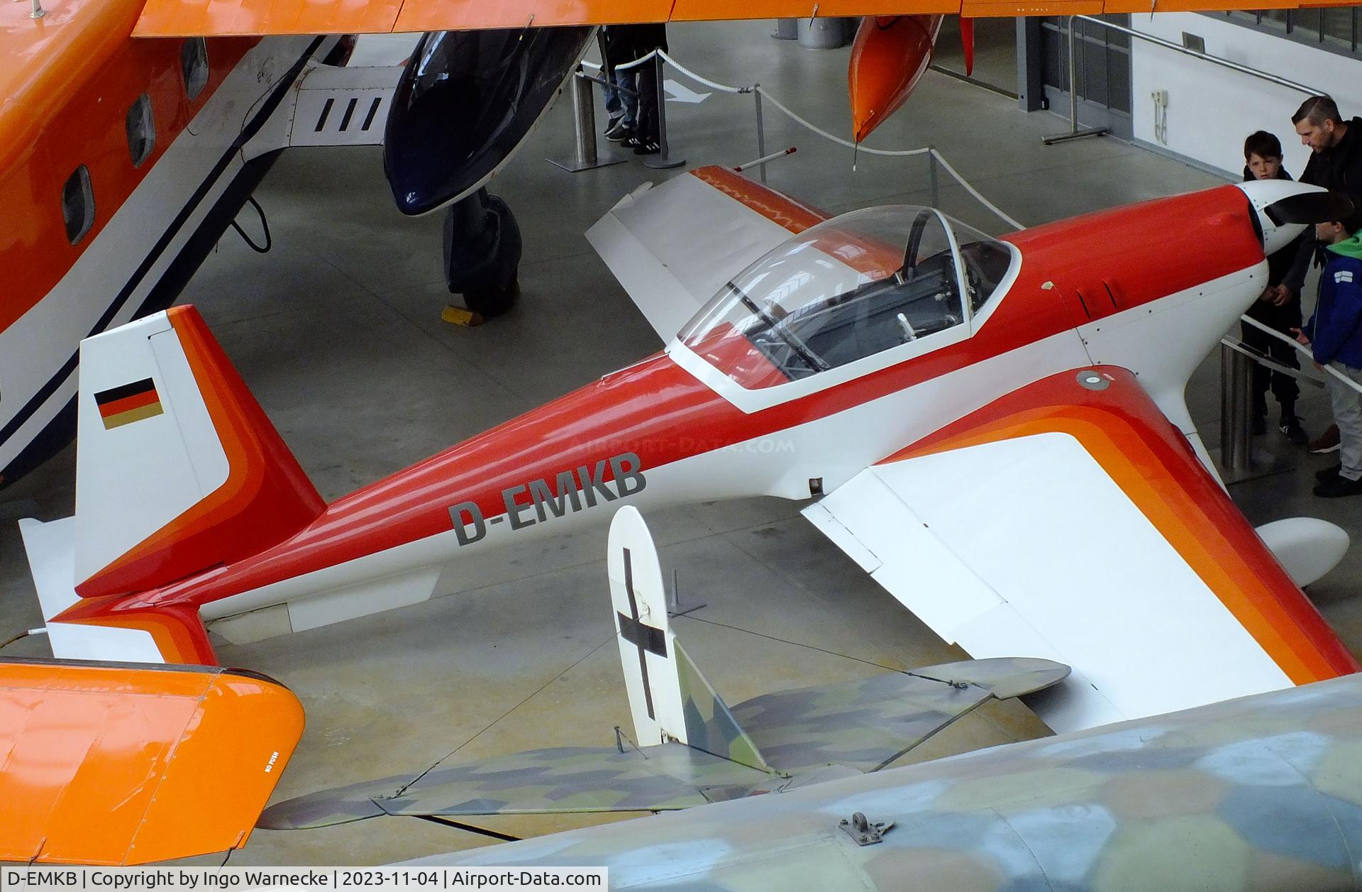 D-EMKB, 1970 Hirth HI.27 Akrostar MK.II C/N 4001, Hirth Hi.27 Acrostar II at the Flugwerft Schleißheim of Deutsches Museum, Oberschleißheim