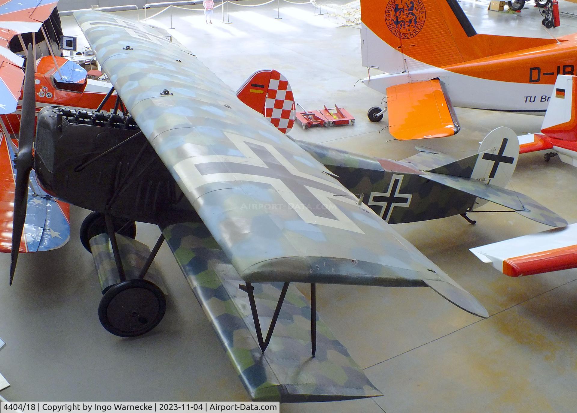 4404/18, Fokker D-VII C/N Not found 4404/18, Fokker D VII at the Flugwerft Schleißheim of Deutsches Museum, Oberschleißheim