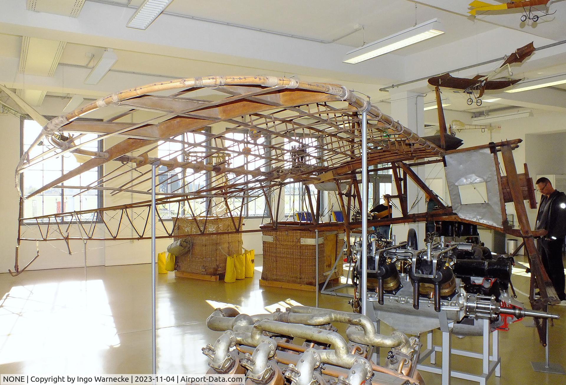 NONE, 1910 Karl Vollmoeller 1910 C/N 01, Karl Vollmoeller 1910 monoplane (fuselage/starboard wing skeleton only, minus tail/engine/wheels) at the Flugwerft Schleißheim of Deutsches Museum, Oberschleißheim