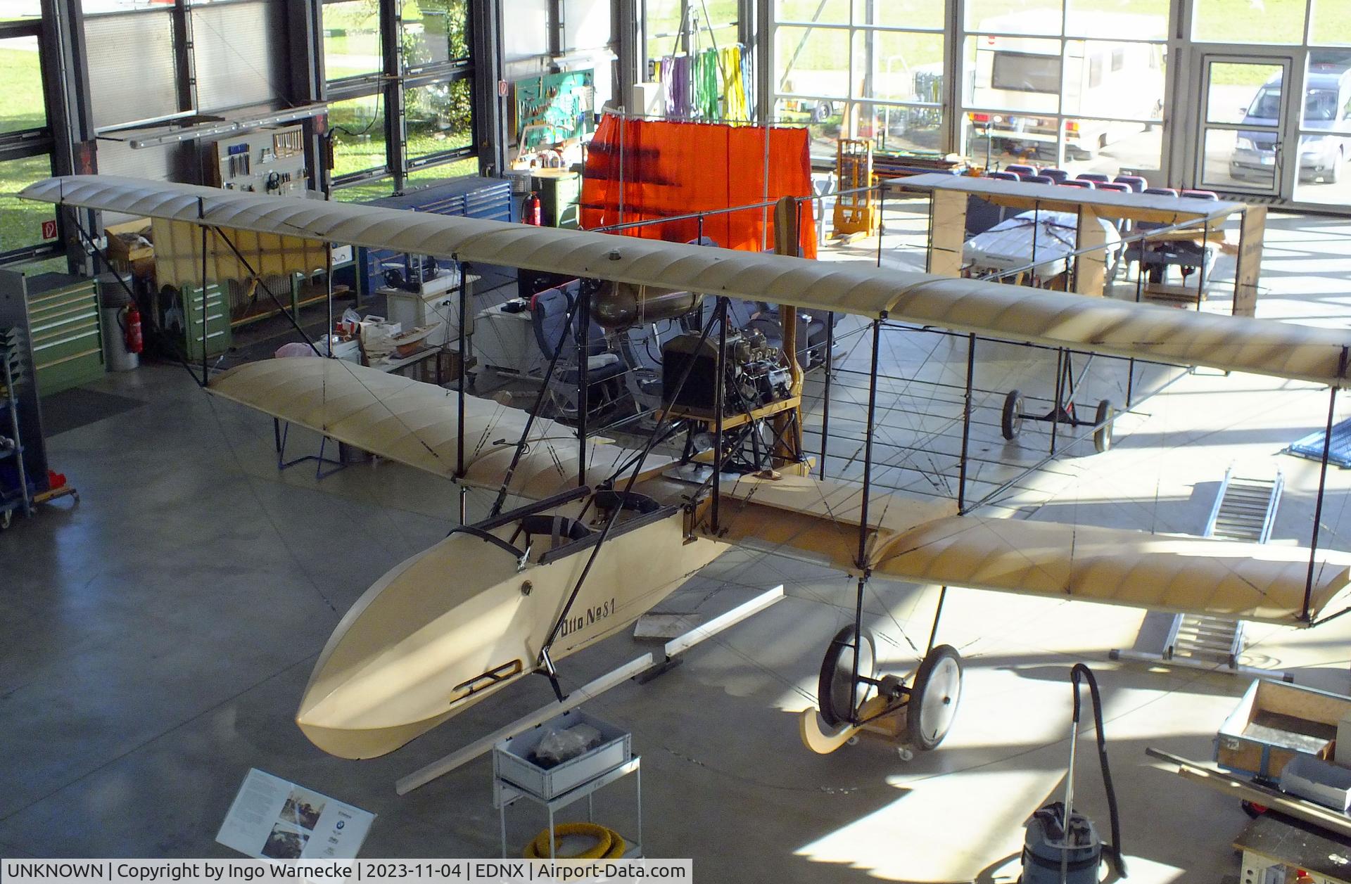 UNKNOWN, Werftverein Schleißheim Otto Doppeldecker replica C/N 01, Otto (Werftverein Schleißheim) Doppeldecker 1912 model replica (it is planned to be flown) at the Flugwerft Schleißheim of Deutsches Museum, Oberschleißheim