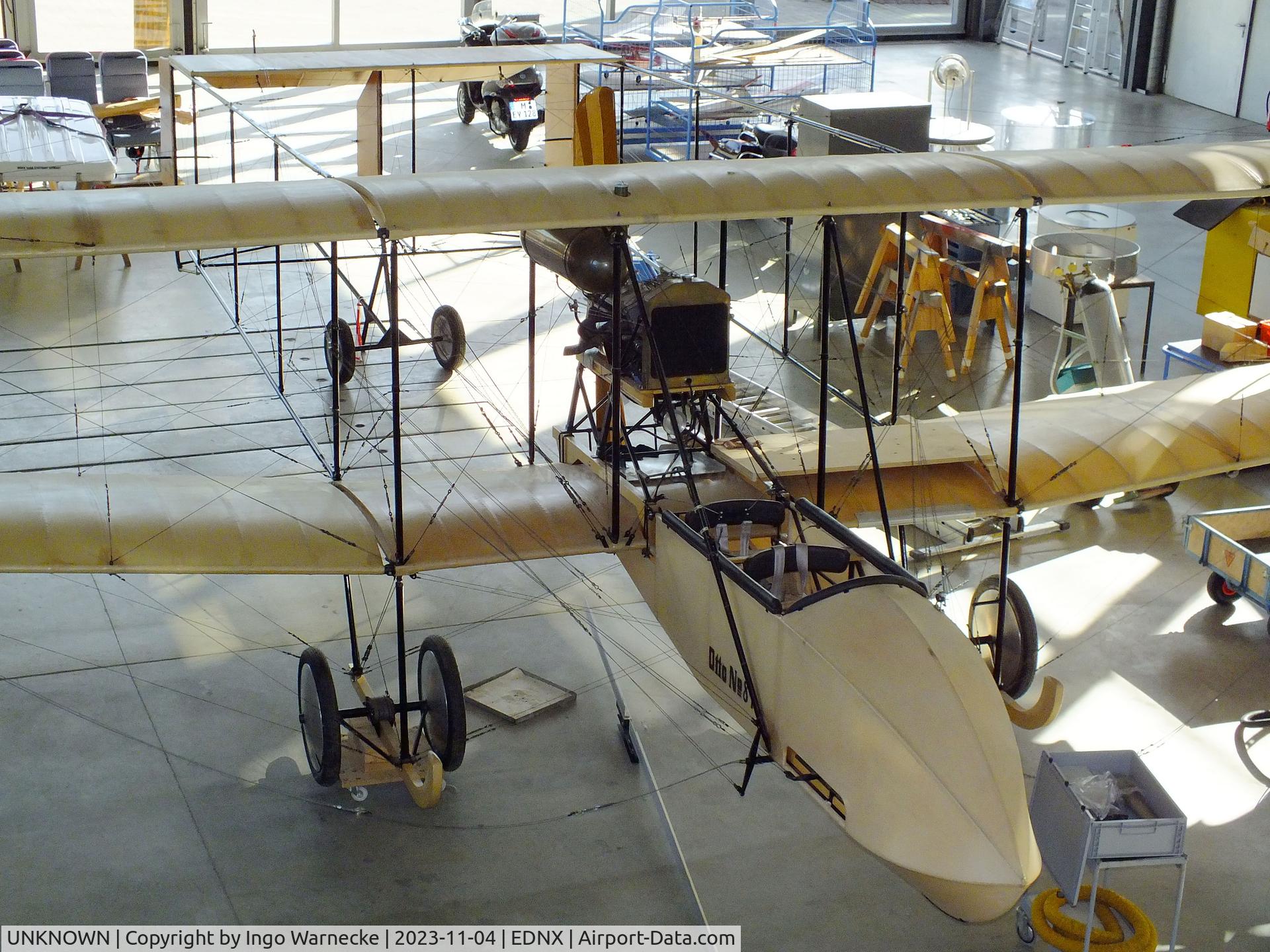 UNKNOWN, Werftverein Schleißheim Otto Doppeldecker replica C/N 01, Otto (Werftverein Schleißheim) Doppeldecker 1912 model replica (it is planned to be flown) at the Flugwerft Schleißheim of Deutsches Museum, Oberschleißheim