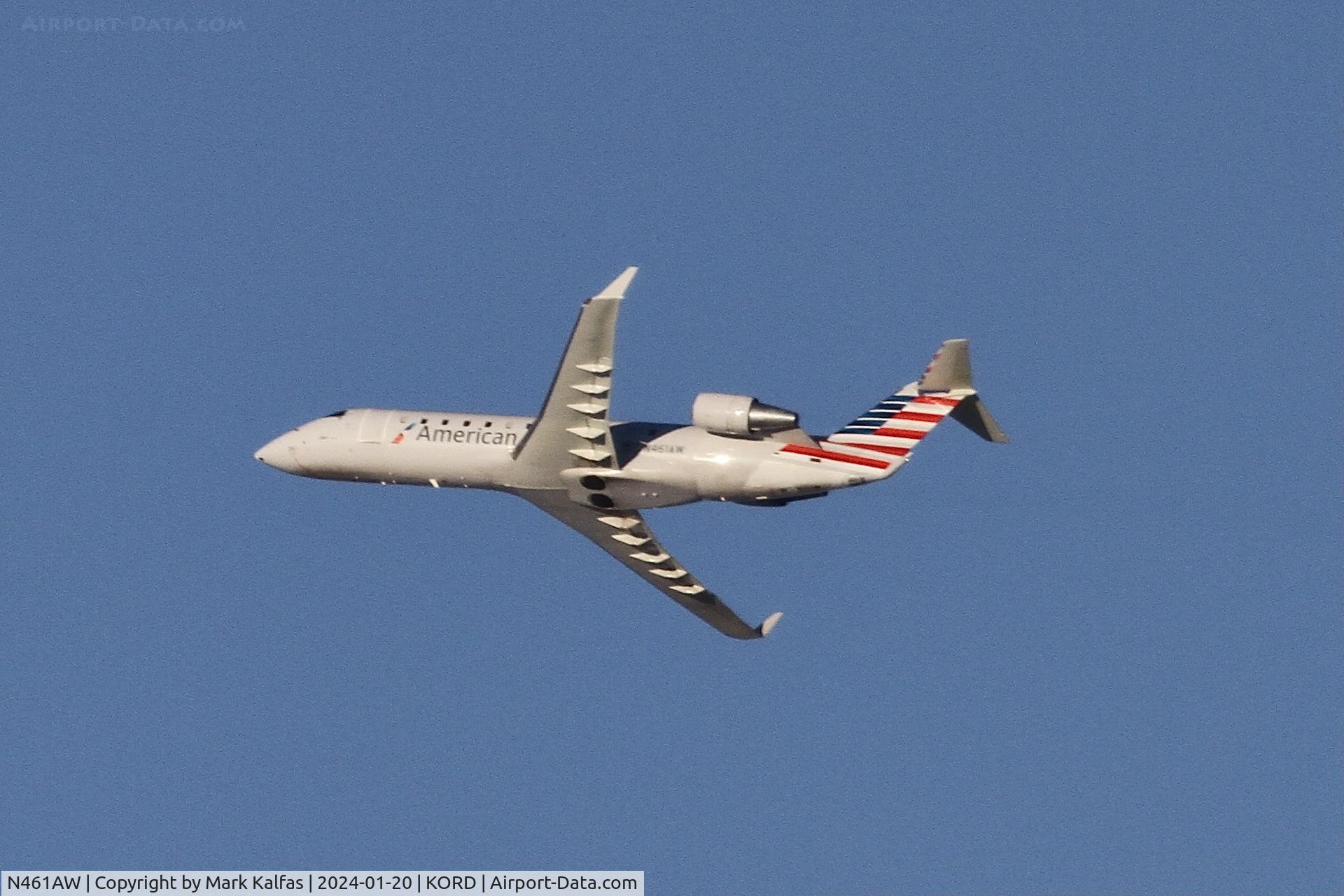 N461AW, 2003 Canadair CRJ-200LR (CL-600-2B19) C/N 7870, CRJ2 Air Wisconsin/ American Eagle BOMBARDIER INC CL-600-2B19 N461AW AWI6034 ORD-MSN