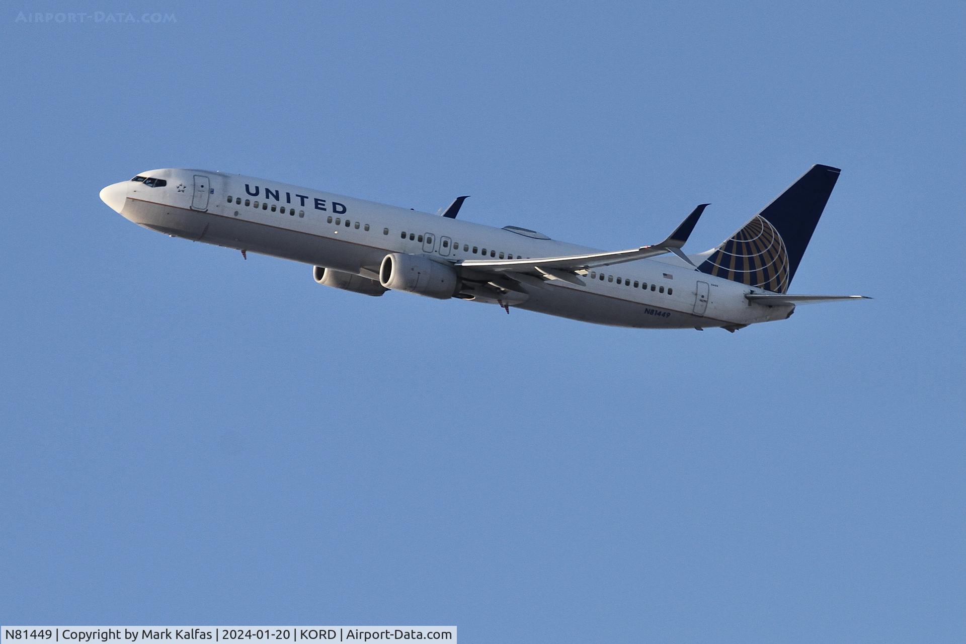 N81449, 2009 Boeing 737-924/ER C/N 31651, B739 United Airlines  BOEING 737-924ER N81449 UAL695 ORD-SJU