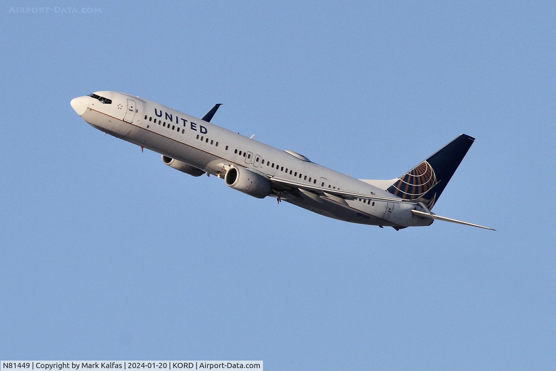 N81449, 2009 Boeing 737-924/ER C/N 31651, B739 United Airlines  BOEING 737-924ER N81449 UAL695 ORD-SJU