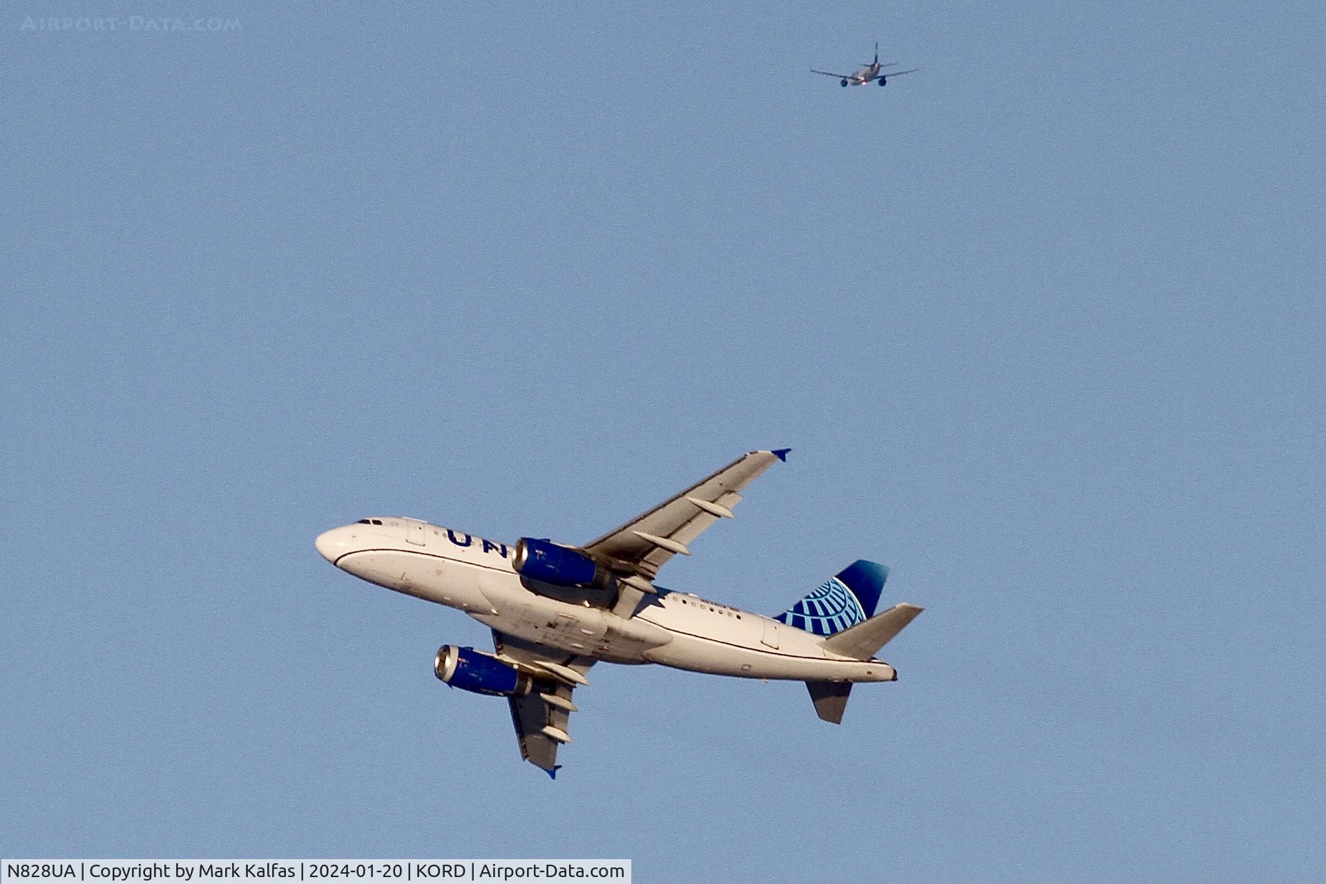 N828UA, 1999 Airbus A319-131 C/N 1031, A319 United Airlines Airbus A319 N828UA UAL1843 ORD-IAD