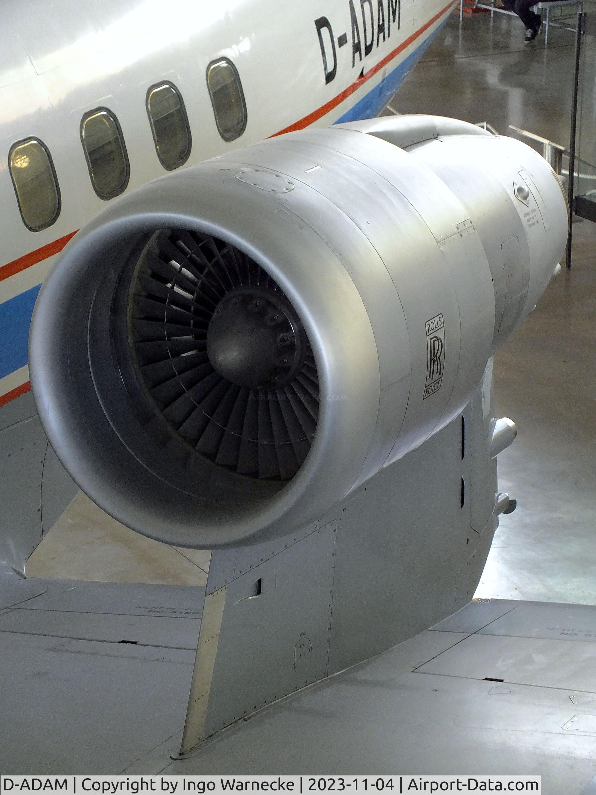 D-ADAM, 1978 VFW-Fokker VFW-614 C/N G17, VFW 614 ATTAS (Advanced Technologies Testing Aircraft System) at the Flugwerft Schleißheim of Deutsches Museum, Oberschleißheim