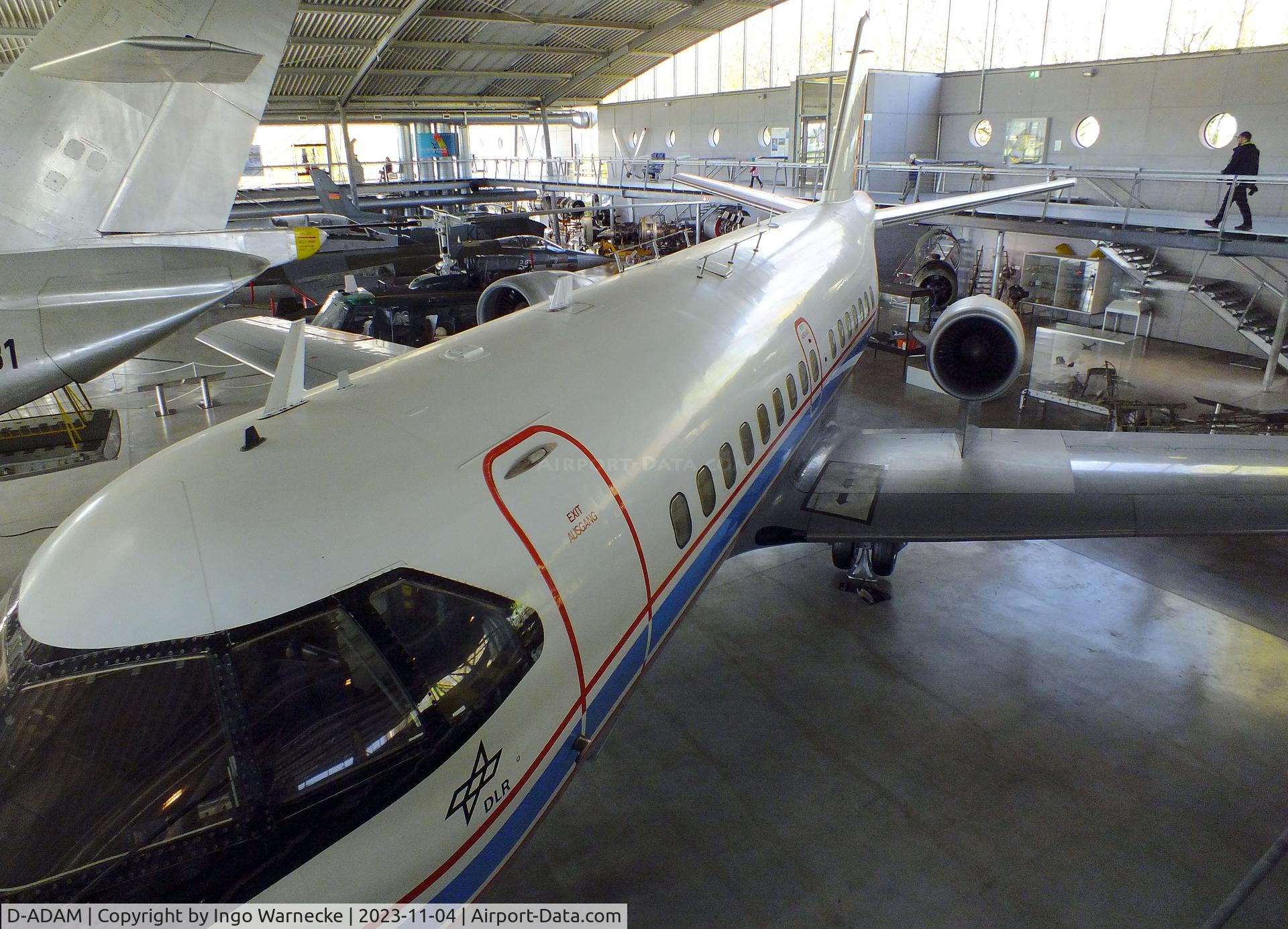 D-ADAM, 1978 VFW-Fokker VFW-614 C/N G17, VFW 614 ATTAS (Advanced Technologies Testing Aircraft System) at the Flugwerft Schleißheim of Deutsches Museum, Oberschleißheim