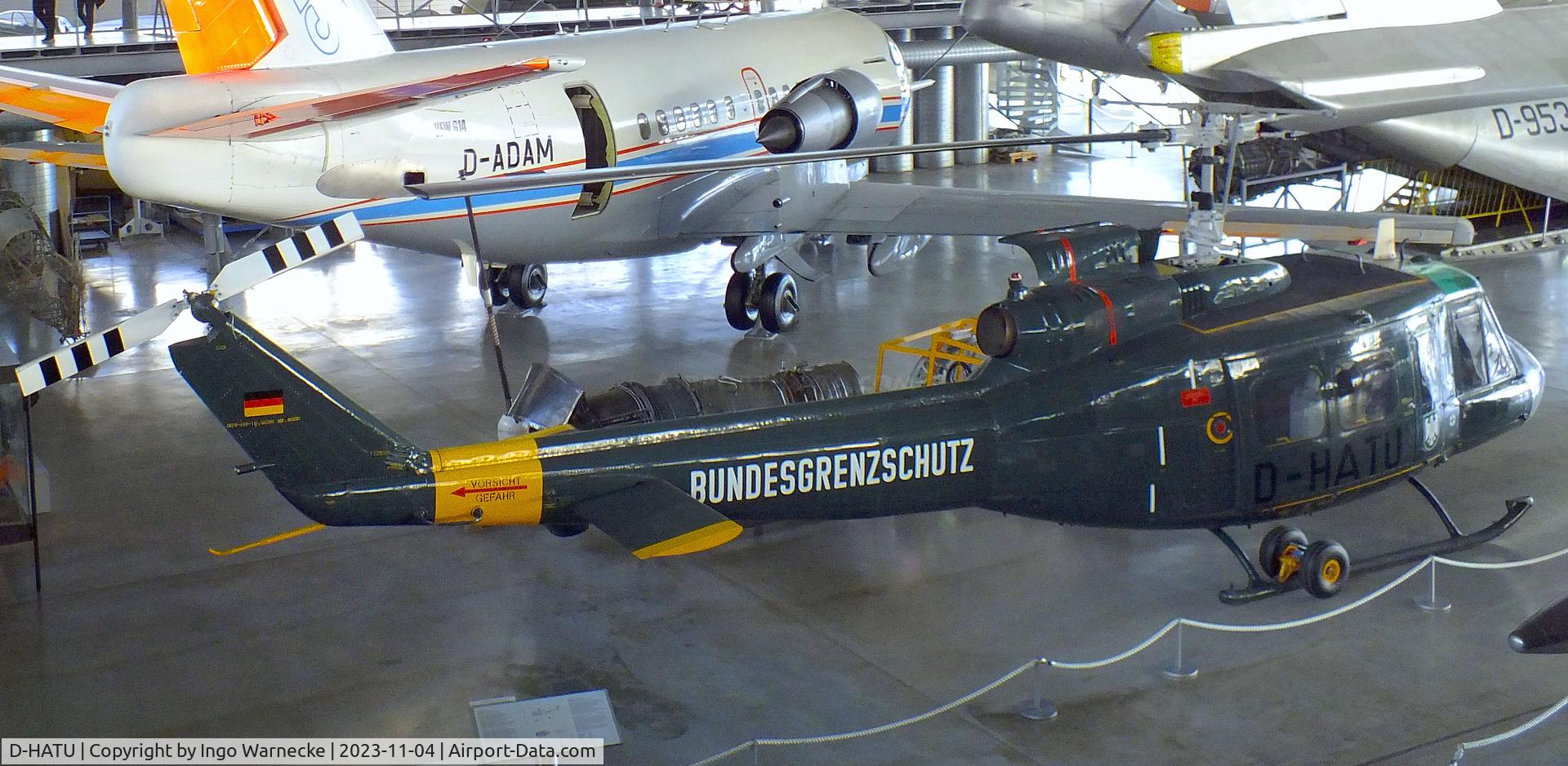 D-HATU, 1970 Bell (Dornier) UH-1D Iroquois (205) C/N 8066, Bell (Dornier) UH-1D Iroquois at the Flugwerft Schleißheim of Deutsches Museum, Oberschleißheim