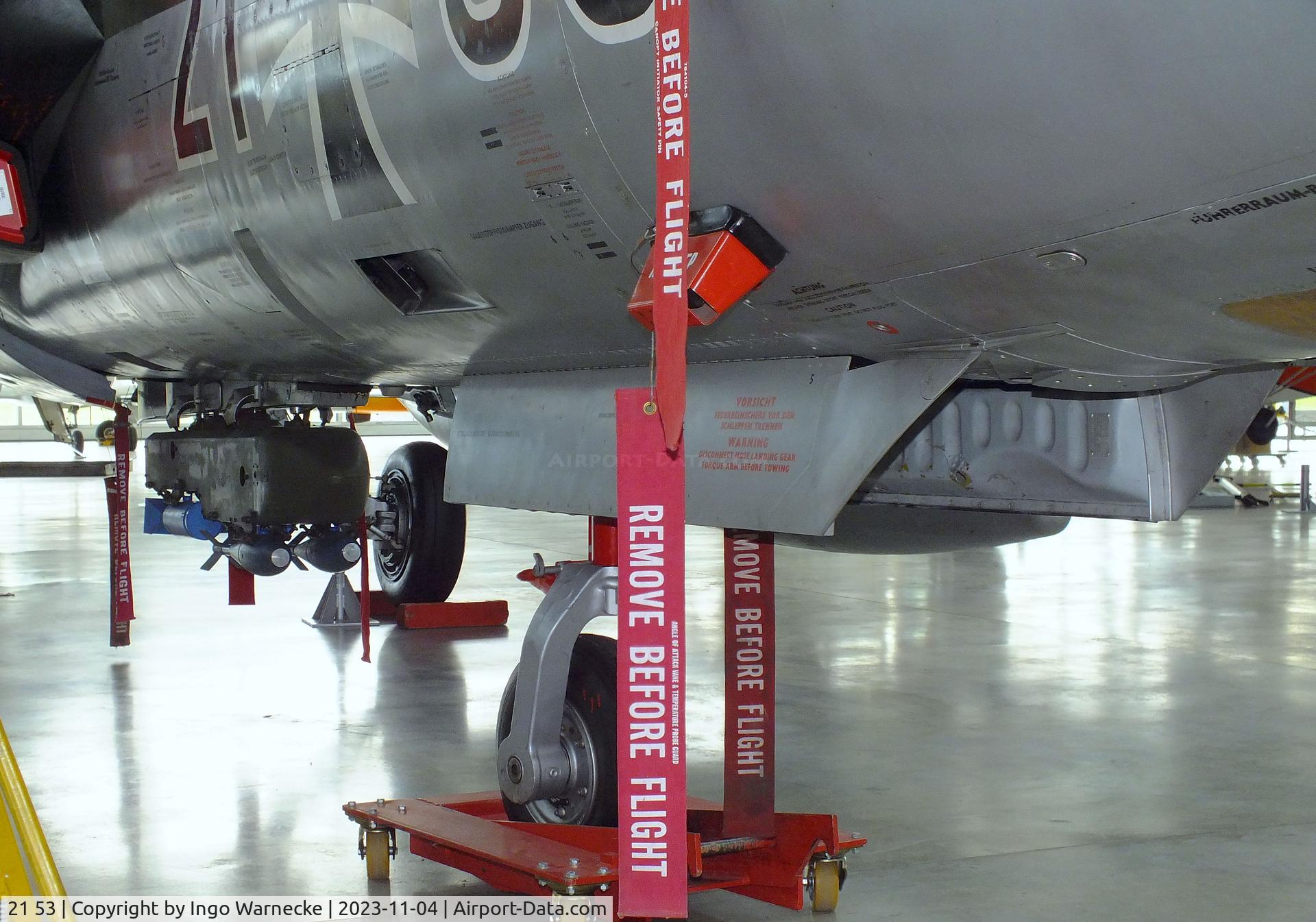 21 53, Lockheed F-104G Starfighter C/N 683-7022, Lockheed F-104G Starfighter at the Flugwerft Schleißheim of Deutsches Museum, Oberschleißheim