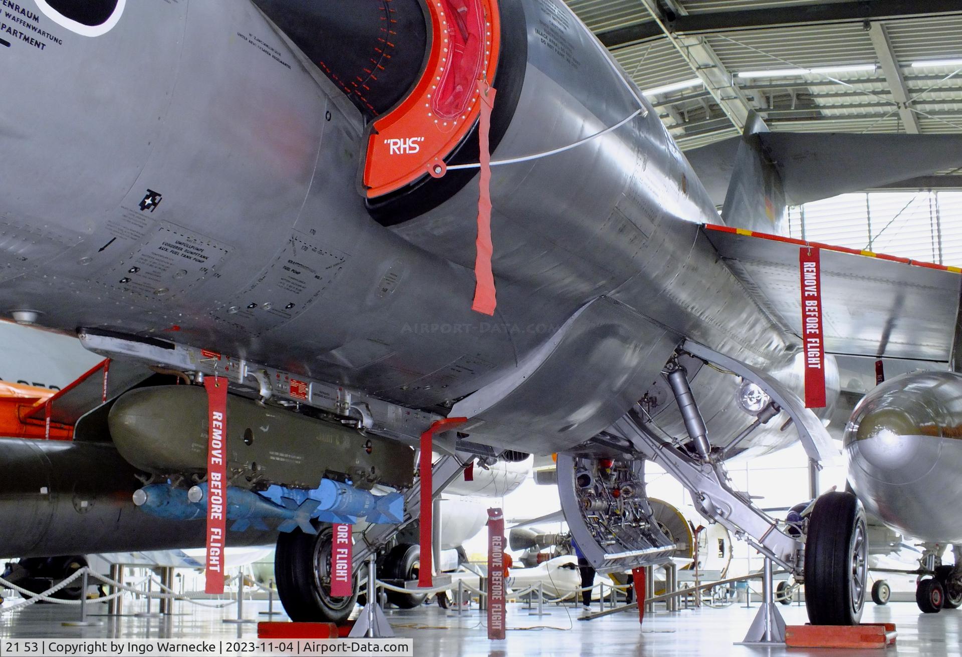 21 53, Lockheed F-104G Starfighter C/N 683-7022, Lockheed F-104G Starfighter at the Flugwerft Schleißheim of Deutsches Museum, Oberschleißheim