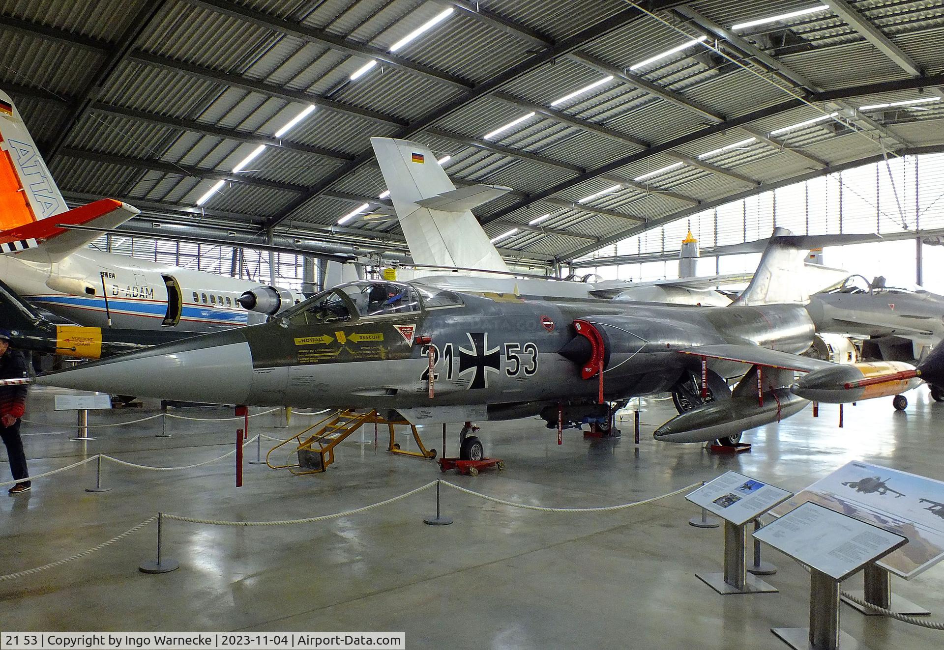 21 53, Lockheed F-104G Starfighter C/N 683-7022, Lockheed F-104G Starfighter at the Flugwerft Schleißheim of Deutsches Museum, Oberschleißheim