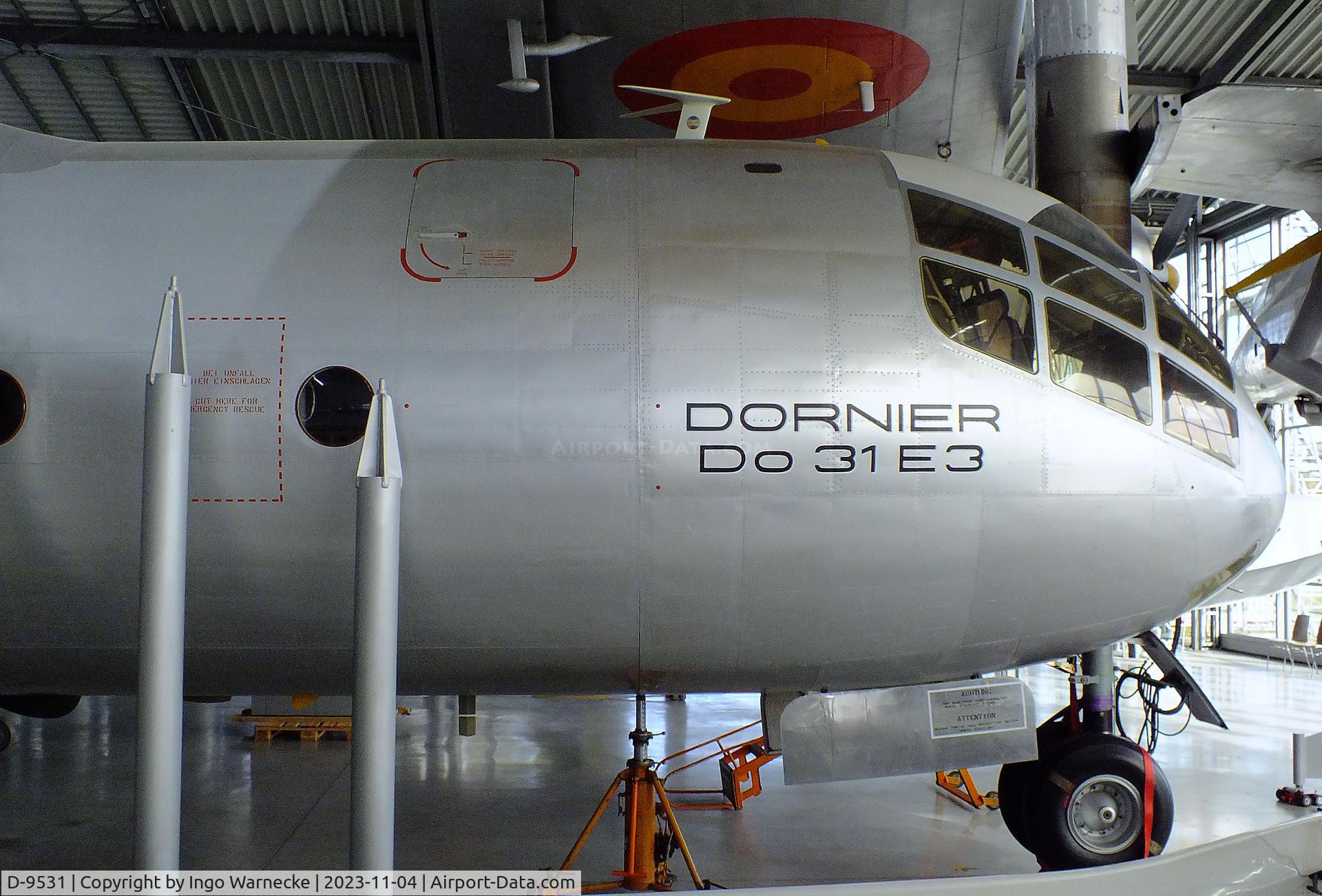 D-9531, 1967 Dornier Do-31 C/N E3, Dornier Do 31 at the Flugwerft Schleißheim of Deutsches Museum, Oberschleißheim