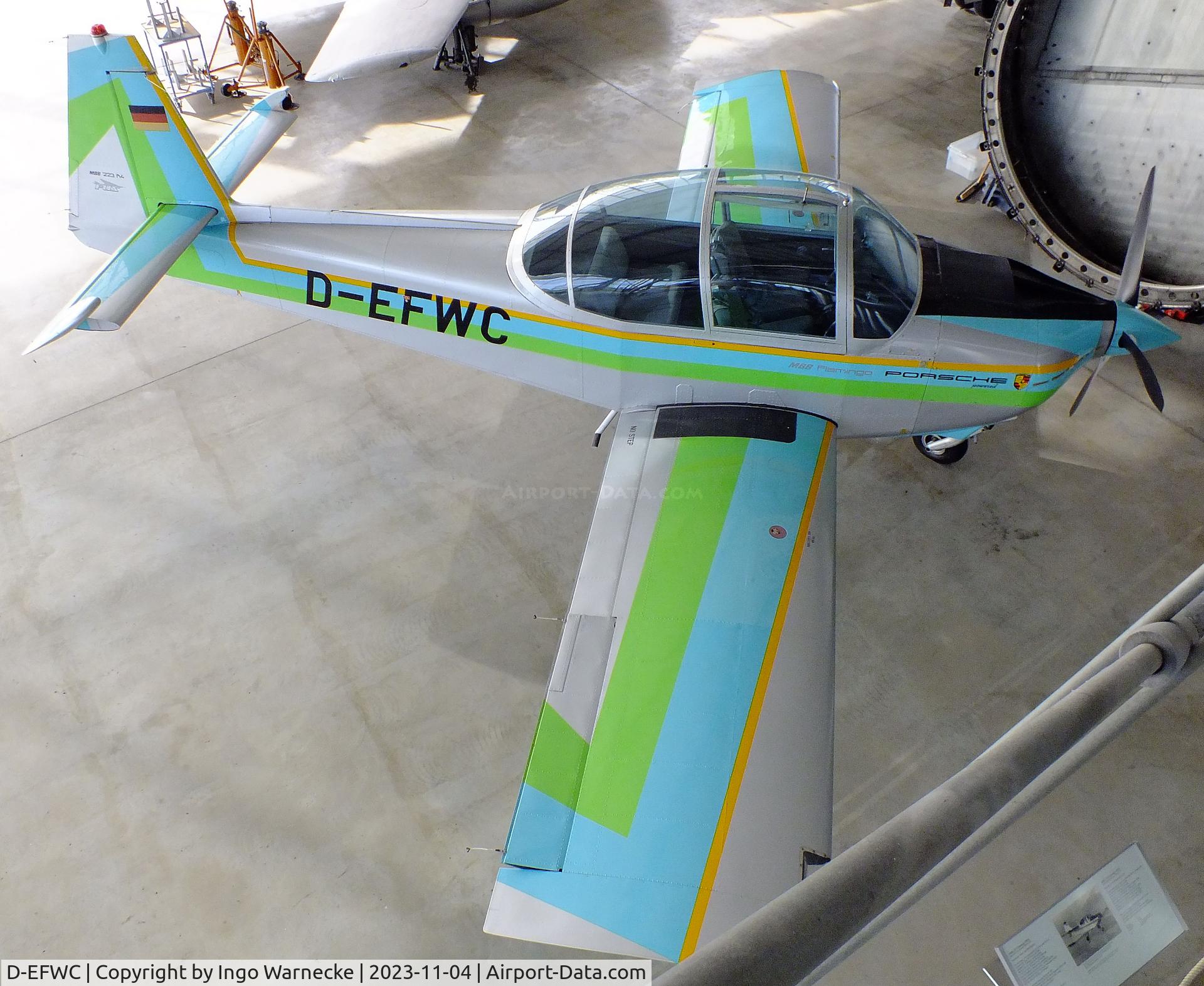 D-EFWC, MBB 223M-4 Flamingo C/N 151, MBB 223M-4 Flamingo PFM (with Porsche engine) at the Flugwerft Schleißheim of Deutsches Museum, Oberschleißheim