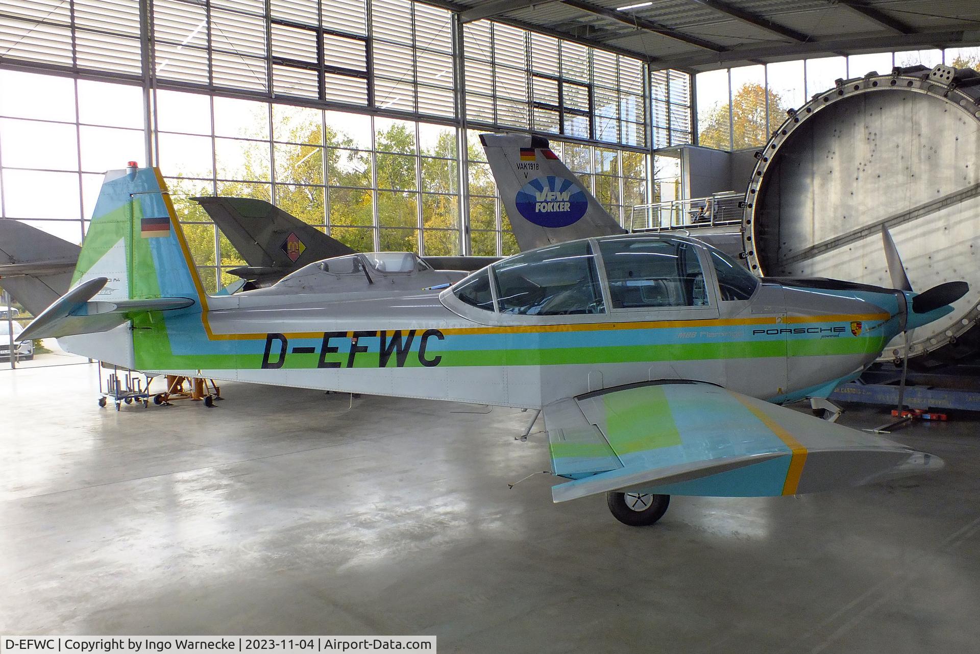 D-EFWC, MBB 223M-4 Flamingo C/N 151, MBB 223M-4 Flamingo PFM (with Porsche engine) at the Flugwerft Schleißheim of Deutsches Museum, Oberschleißheim