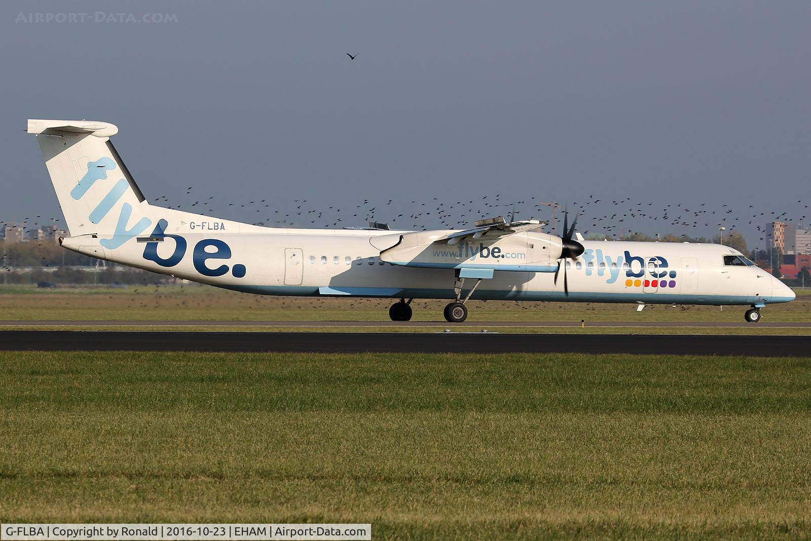 G-FLBA, 2009 De Havilland Canada DHC-8-402Q Dash 8 C/N 4253, at spl