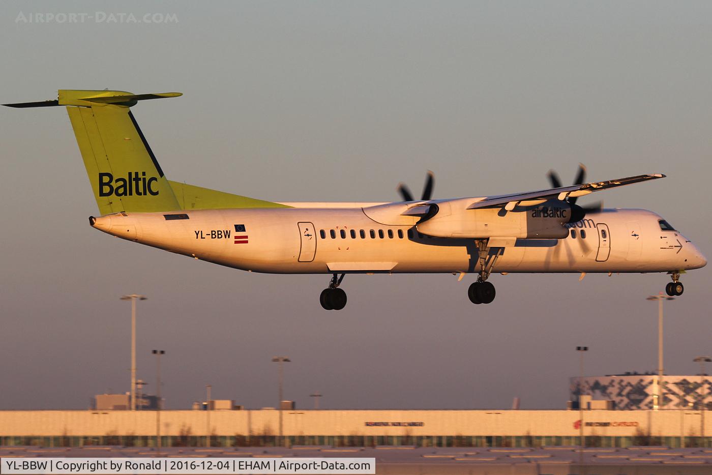 YL-BBW, 2013 De Havilland Canada DHC-8-402Q Dash 8 C/N 4448, at spl