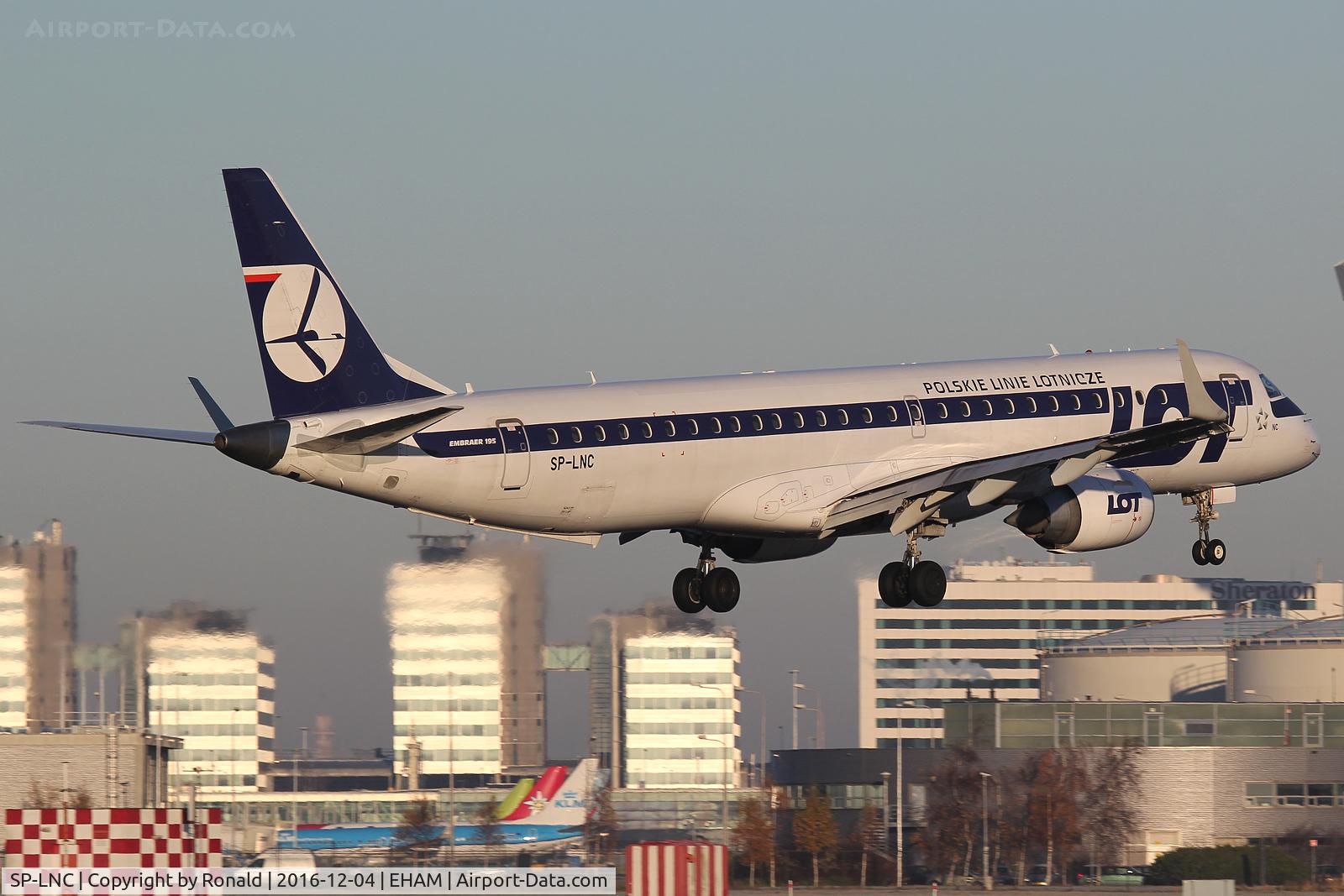 SP-LNC, 2011 Embraer 195LR (ERJ-190-200LR) C/N 19000462, at spl