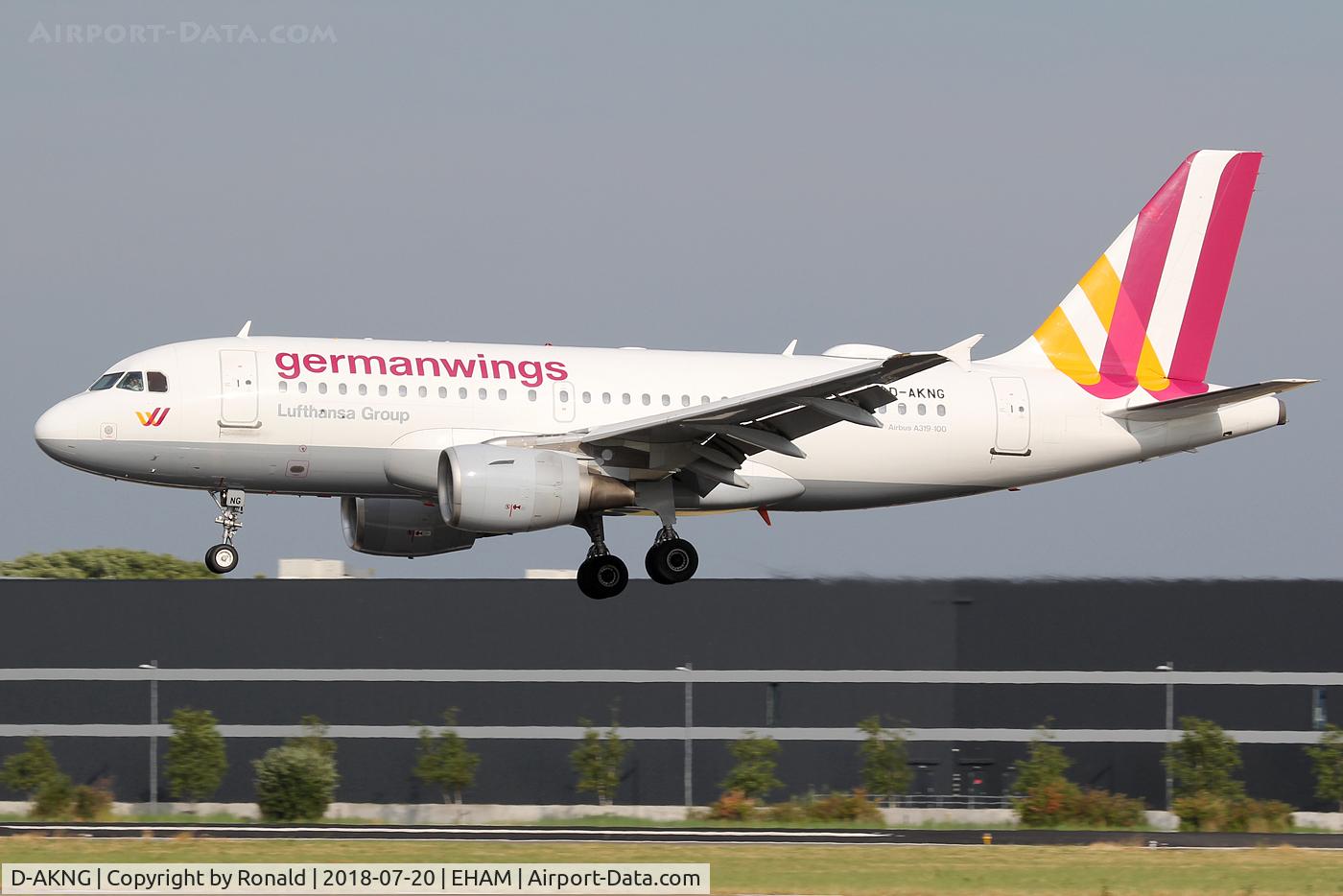 D-AKNG, 1997 Airbus A319-112 C/N 654, at spl