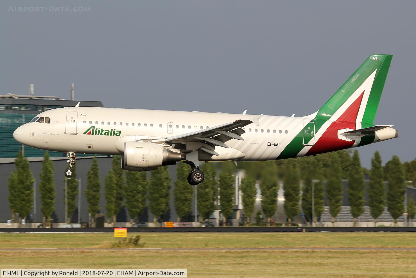 EI-IML, 2004 Airbus A319-112 C/N 2127, at spl