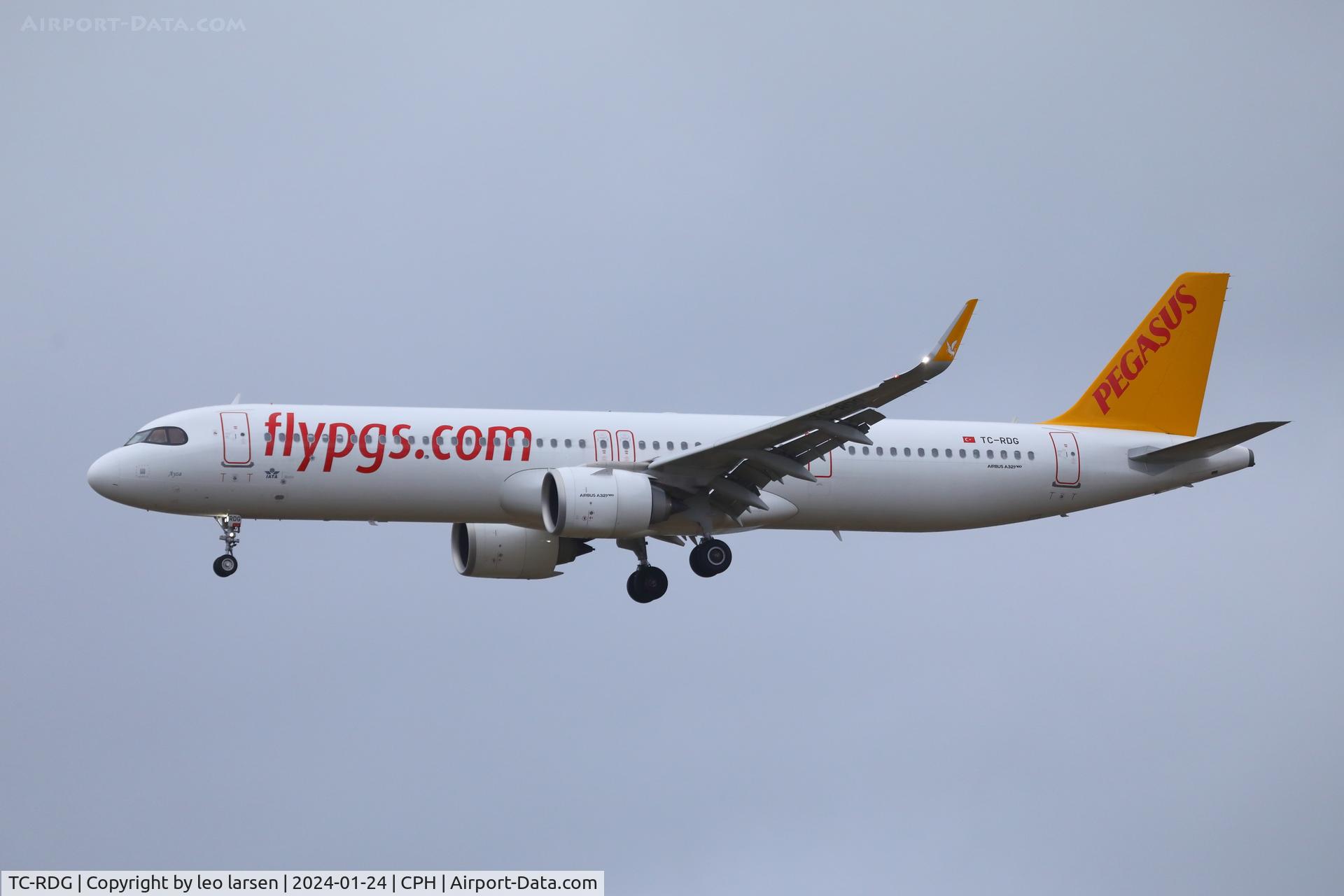 TC-RDG, 2023 Airbus A321-251NX C/N 11351, Copenhagen 24.1.2024