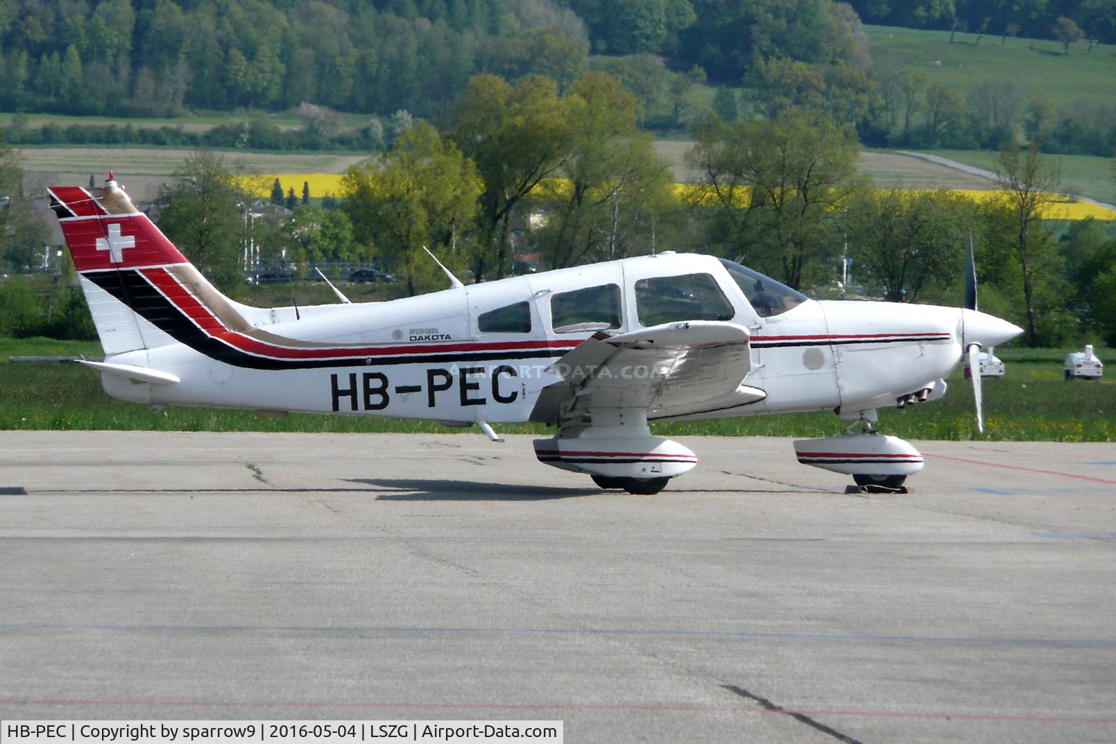 HB-PEC, 1979 Piper PA 28-236 Dakota C/N 28-7911188, At Grenchen. HB-registered since 1979-06-01