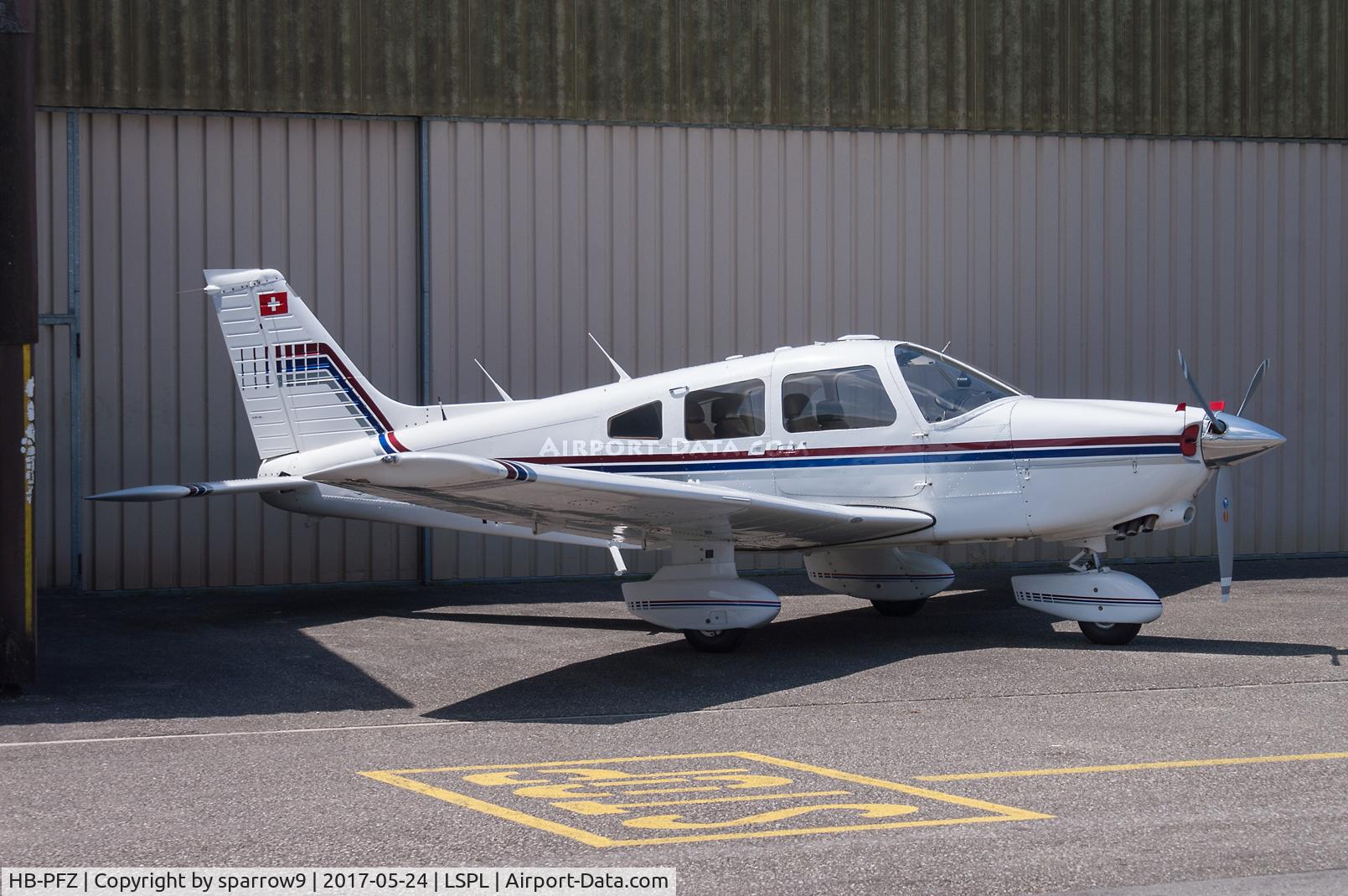 HB-PFZ, 1980 Piper PA-28-236 Dakota C/N 28-8111033, At Langenthal-Bleienbach.HB-registered since 1981-02-27.