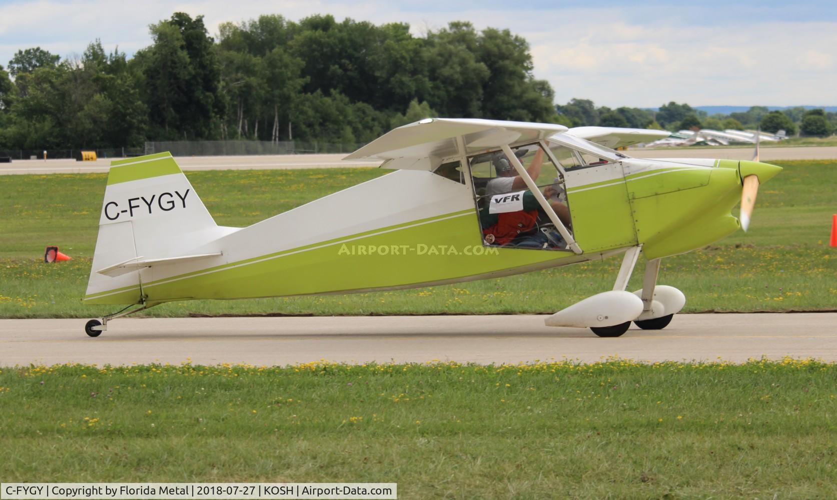 C-FYGY, 1971 Wittman W-8 Tailwind C/N 0102 54, Wittman W-8 zx