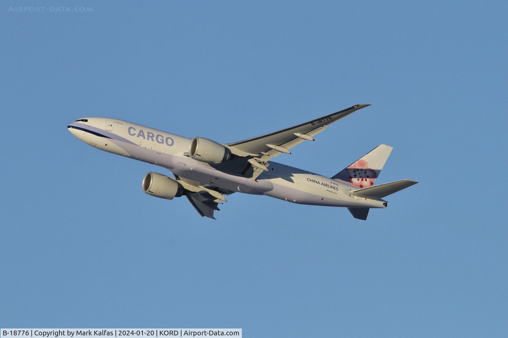 B-18776, 2022 Boeing 777-200LR C/N 66900, B77L China Airlines BOEING 777-200LR B-18776 CAL5313 KORD-RJGG