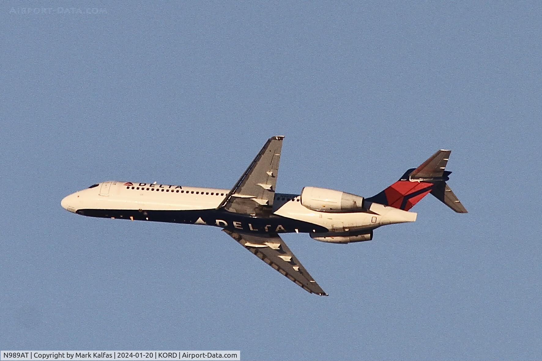 N989AT, 2001 Boeing 717-200 C/N 55152, B712 Delta Airlines BOEING 717-200 N989AT DAL9961 ORD-DTW