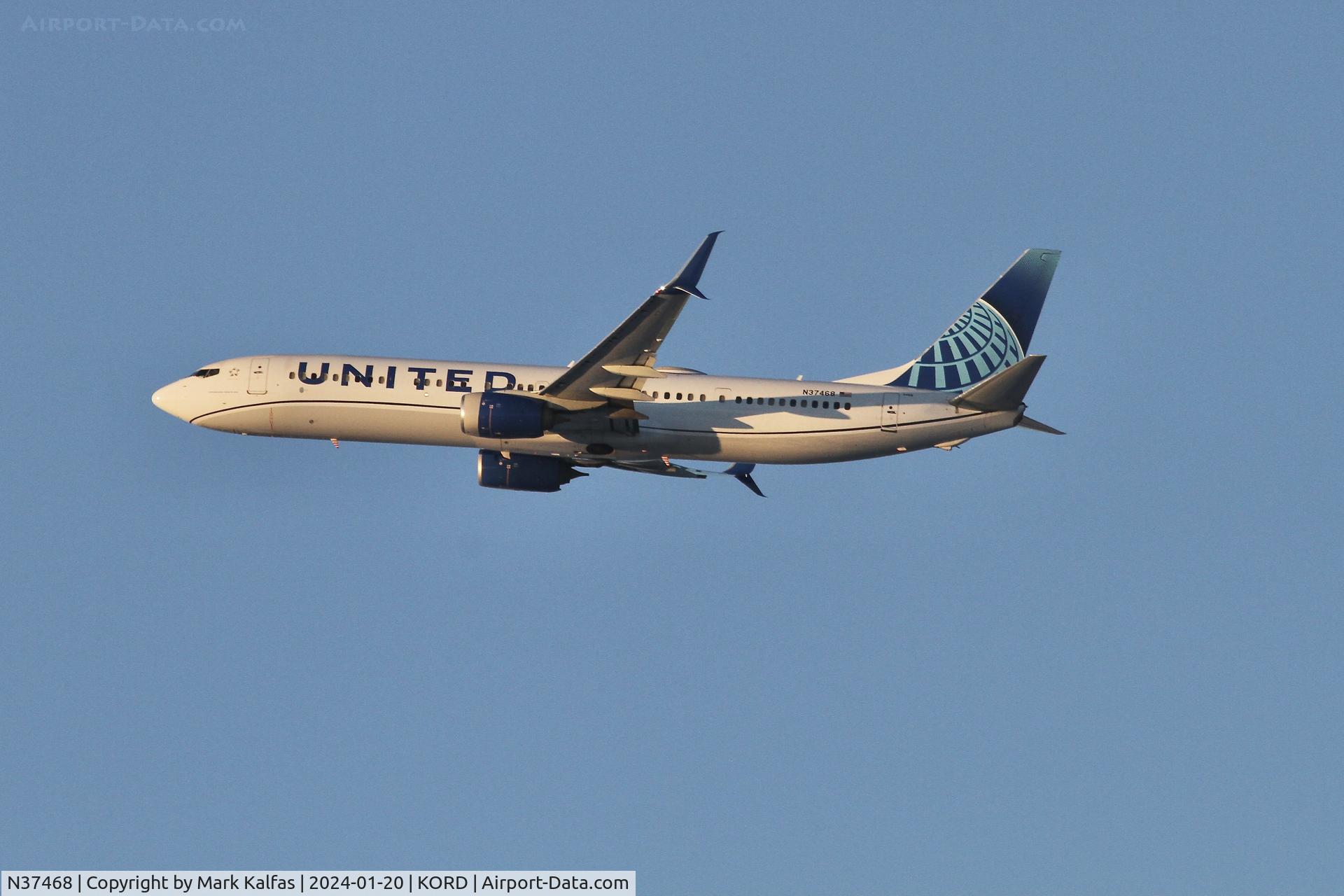N37468, 2013 Boeing 737-924/ER C/N 32836, B739 United Airlines  BOEING 737-924ER N37468 UAL2231  ORD-SJU