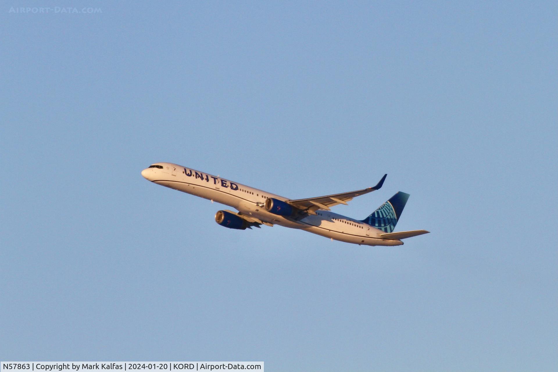N57863, 2001 Boeing 757-33N C/N 32587, B753 UNITED AIRLINES Boeing 757-33N N57863 UAL2622 ORD-DEN