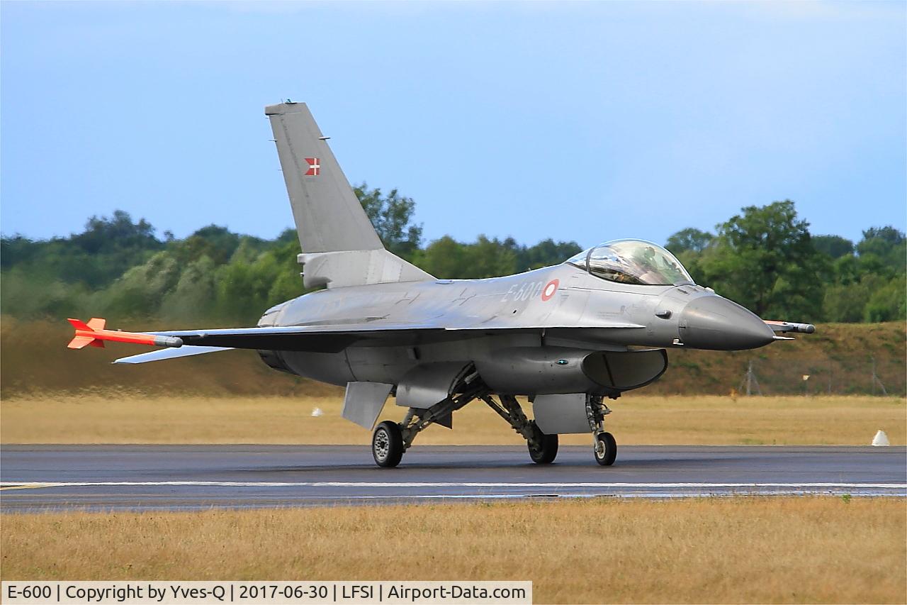 E-600, 1980 SABCA F-16AM Fighting Falcon C/N 6F-35, Royal Danish Air Force SABCA F-16AM Fighting Falcon, Taxiing to flight line, St Dizier-Robinson Air Base 113 (LFSI)