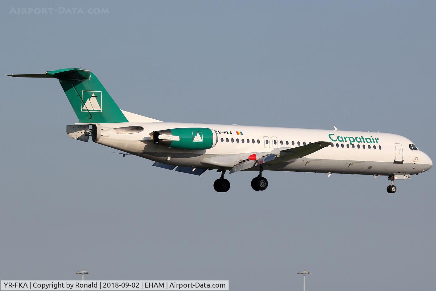 YR-FKA, 1991 Fokker 100 (F-28-0100) C/N 11340, at spl