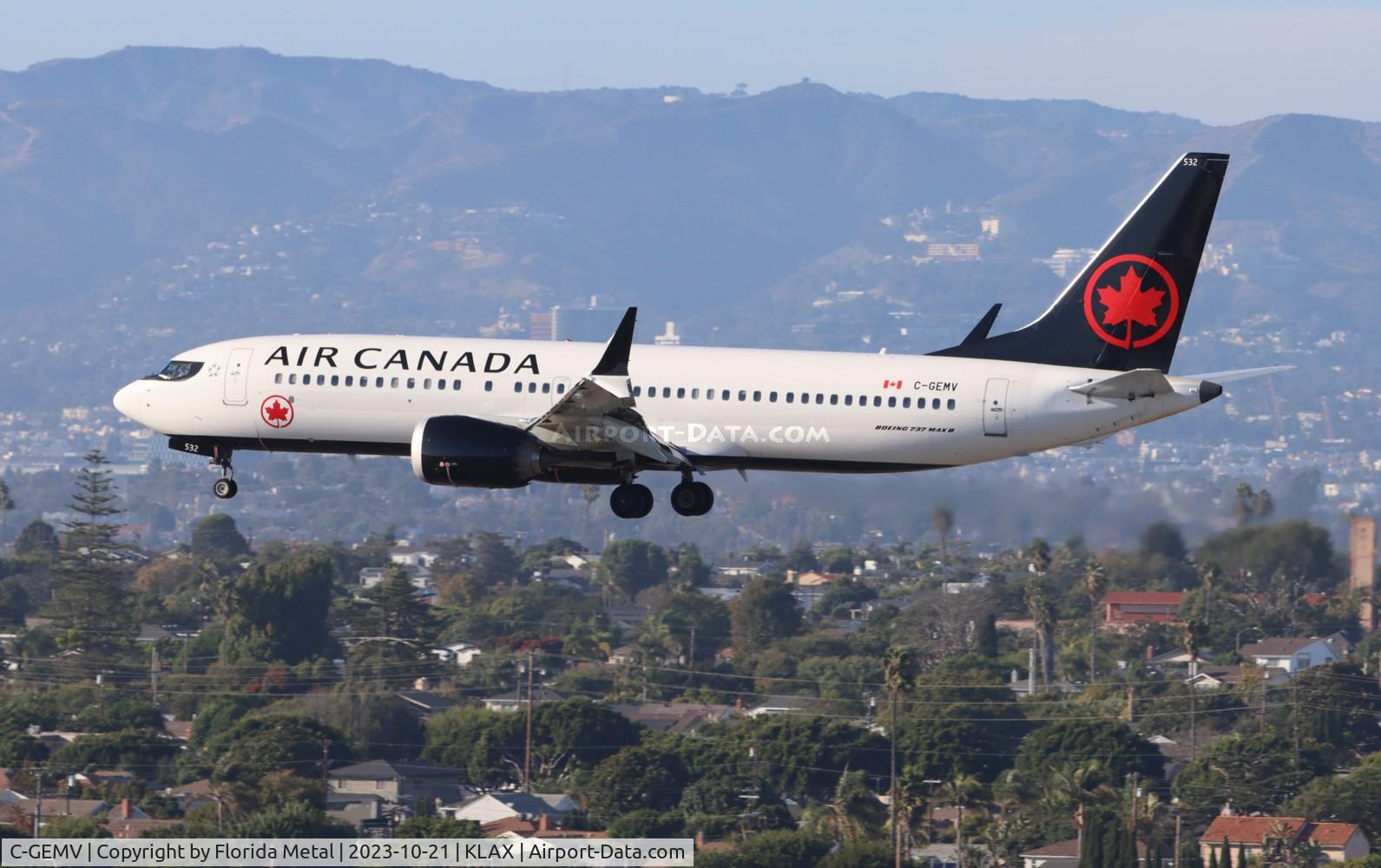 C-GEMV, 2019 Boeing 737-8 MAX C/N 61238, ACA 737-8 zx CYVR-LAX