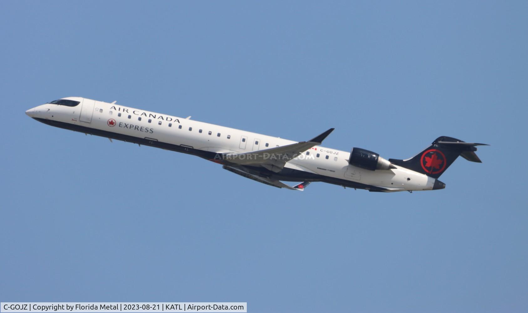 C-GOJZ, 2005 Canadair CRJ-705ER (CL-600-2D15) Regional Jet C/N 15053, ACA Jazz CR9 zx ATL-YYZ