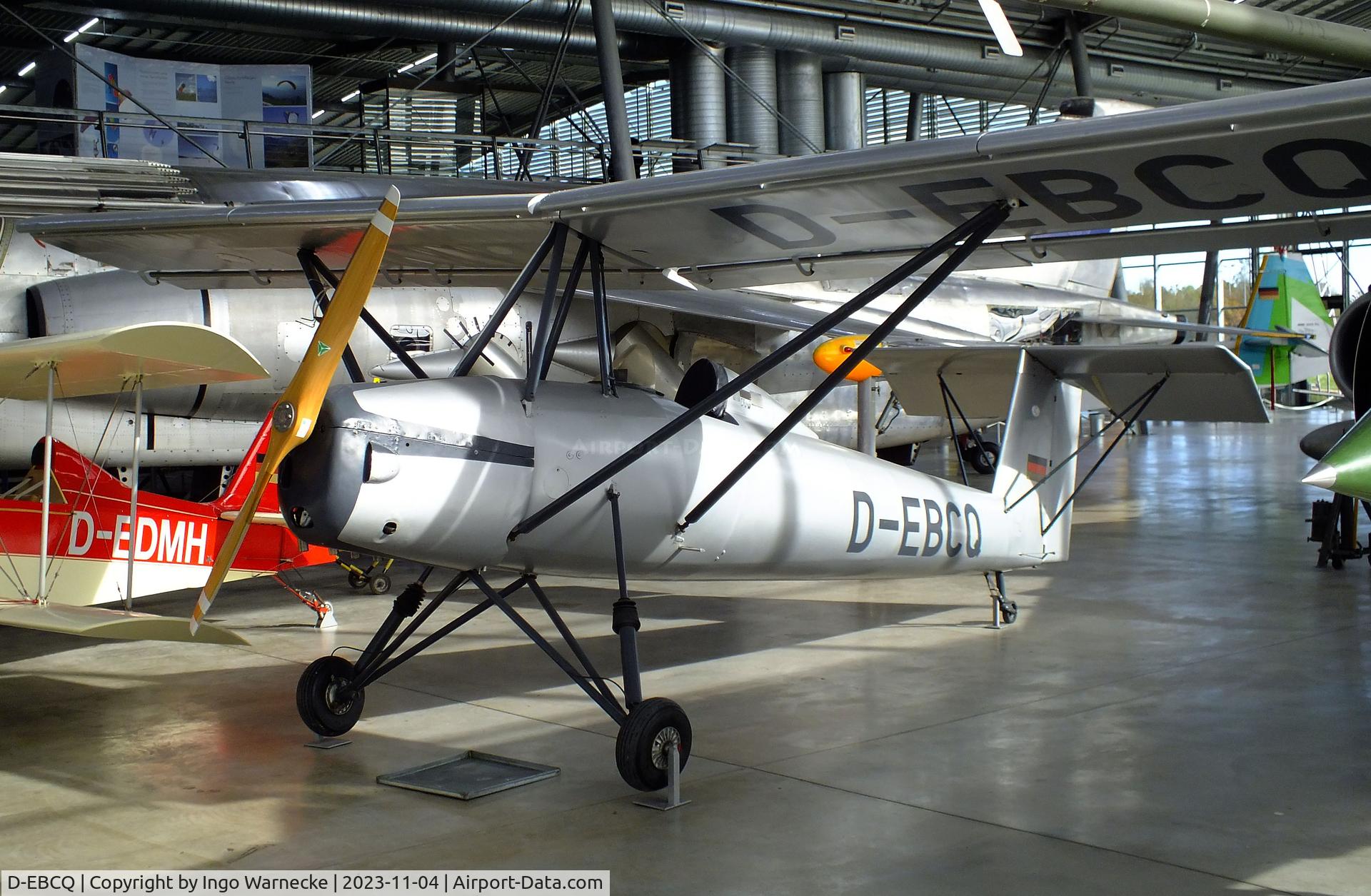 D-EBCQ, 1943 Braunschweig Technical University LF-1 Zaunkoenig C/N V2, TH Braunschweig / Winter LF-1 Zaunkönig at the Flugwerft Schleißheim of Deutsches Museum, Oberschleißheim