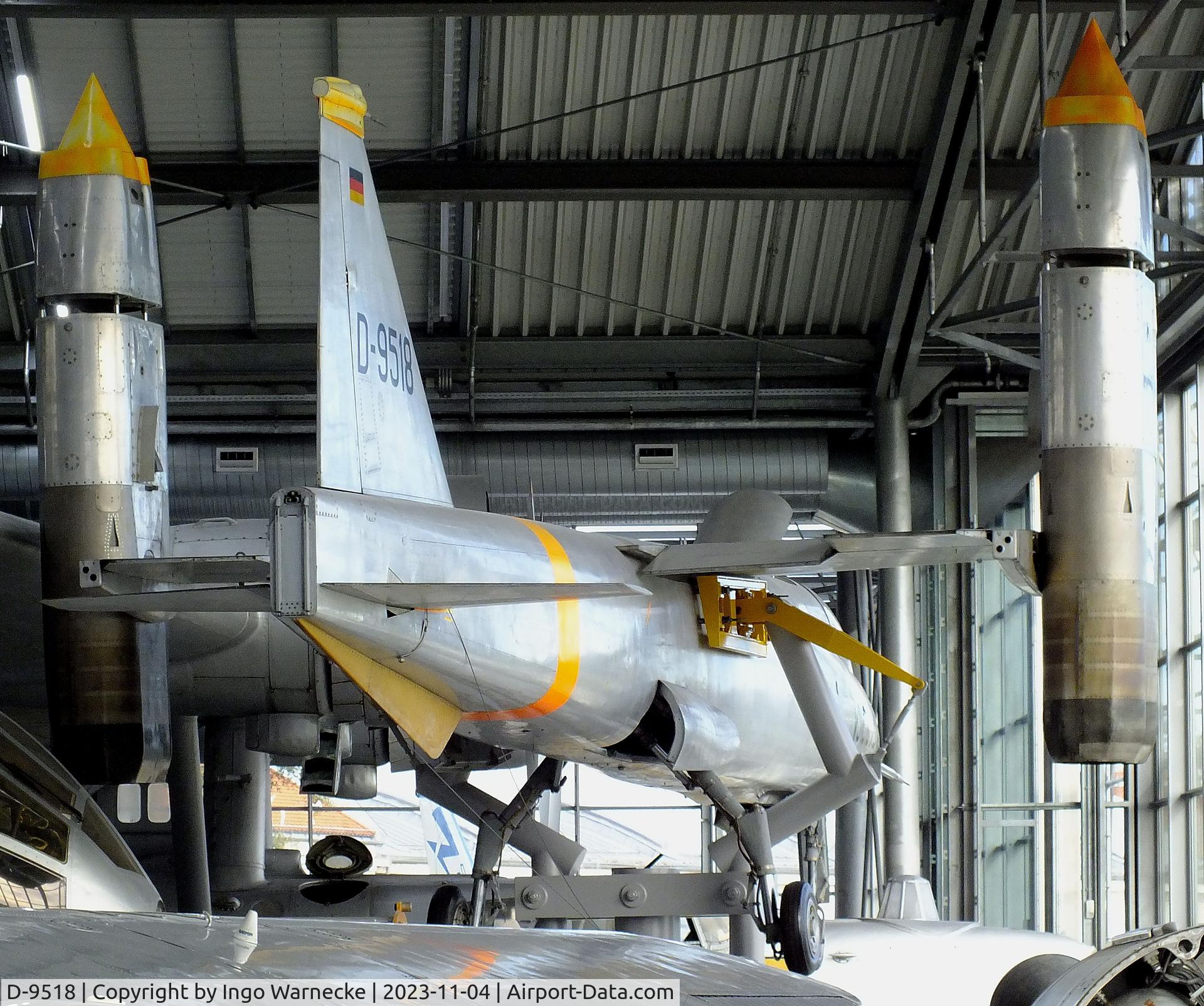 D-9518, 1965 EWR VJ101C C/N X2, EWR (Entwicklungsring Süd) VJ-101C at the Flugwerft Schleißheim of Deutsches Museum, Oberschleißheim