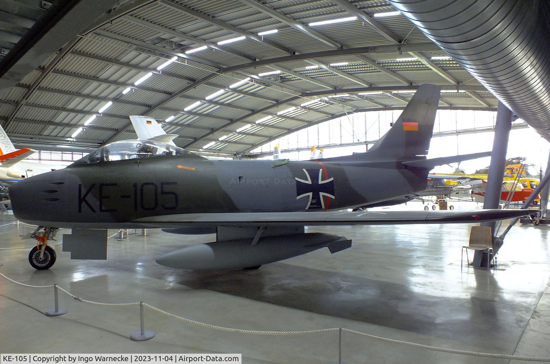 KE-105, Canadair CL-13B Sabre 6 C/N S6-1659, Canadair CL-13B Sabre 6 (North American F-86 Sabre) at the Flugwerft Schleißheim of Deutsches Museum, Oberschleißheim