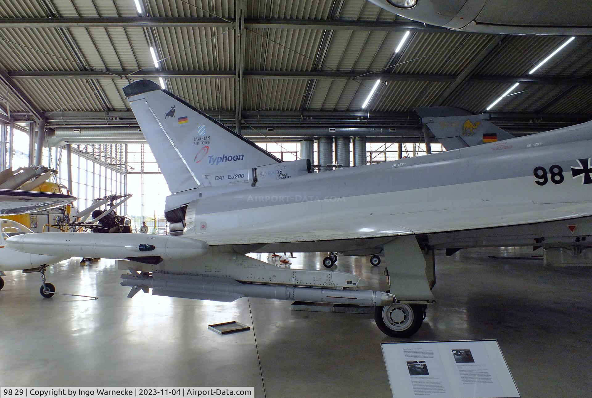 98 29, 1994 Eurofighter EF-2000 Typhoon S C/N DA1, Eurofighter EF2000 (1st prototype) at the Flugwerft Schleißheim of Deutsches Museum, Oberschleißheim