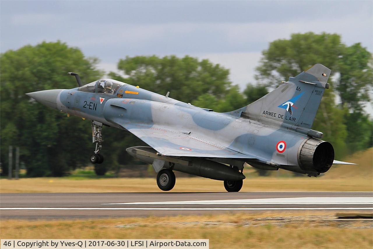 46, Dassault Mirage 2000-5F C/N 213, Dassault Mirage 2000-5F, Landing rwy 29, St Dizier-Robinson Air Base 113 (LFSI)