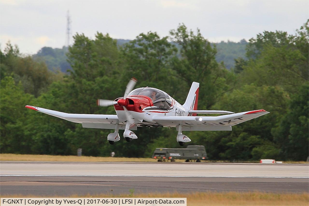 F-GNXT, 2005 Apex (Robin) DR-140-140B C/N 2590, Robin R-2160 Alpha Sport, Landing rwy 29, St Dizier-Robinson Air Base 113 (LFSI)